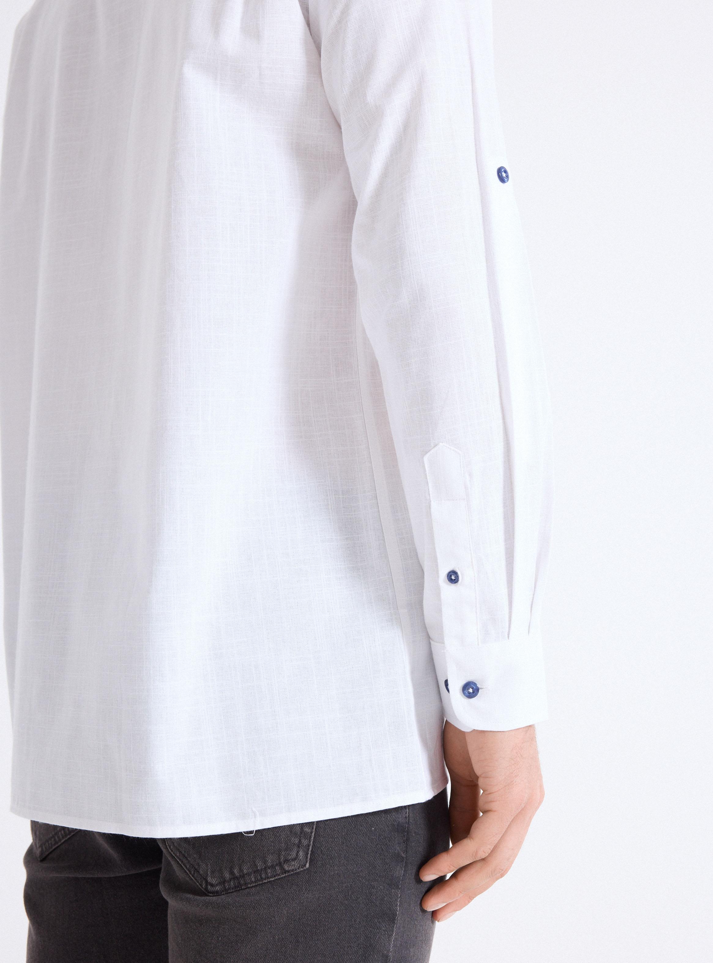 Camisa Manga Larga Slub Look Lino-3