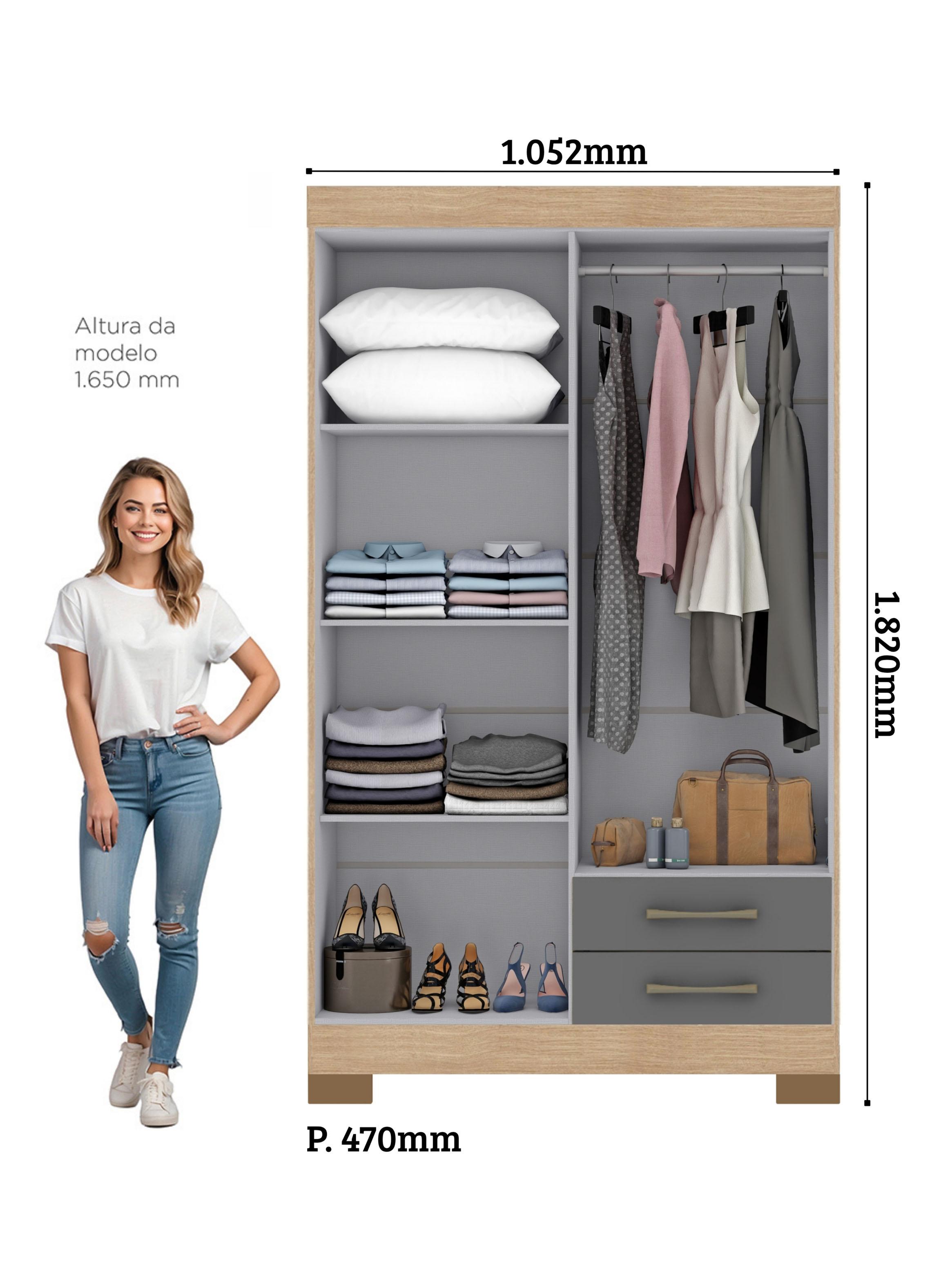 Closet 4P 2C Escocia Gris-2