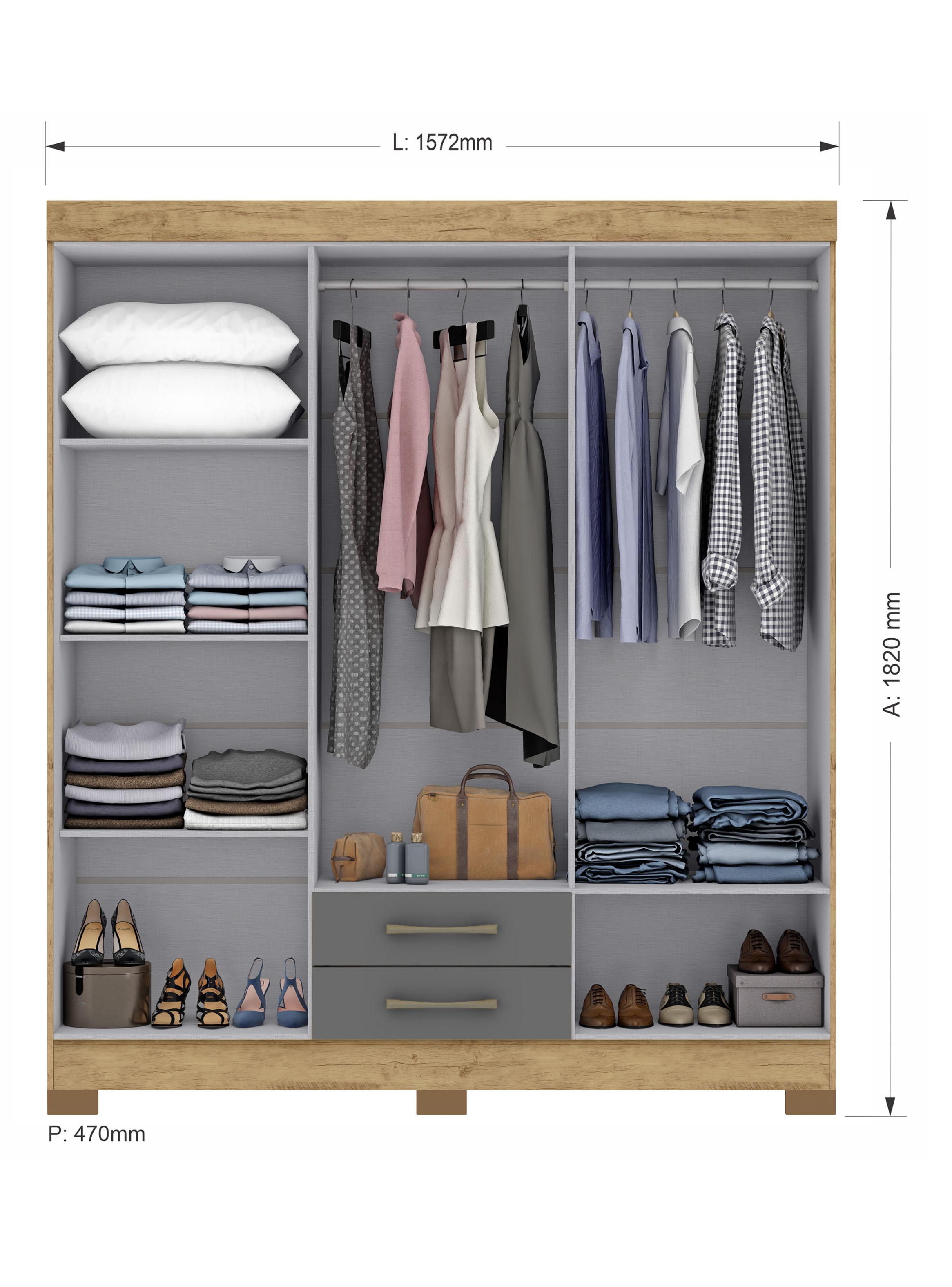 Closet 6P 2C Escocia Gris-2