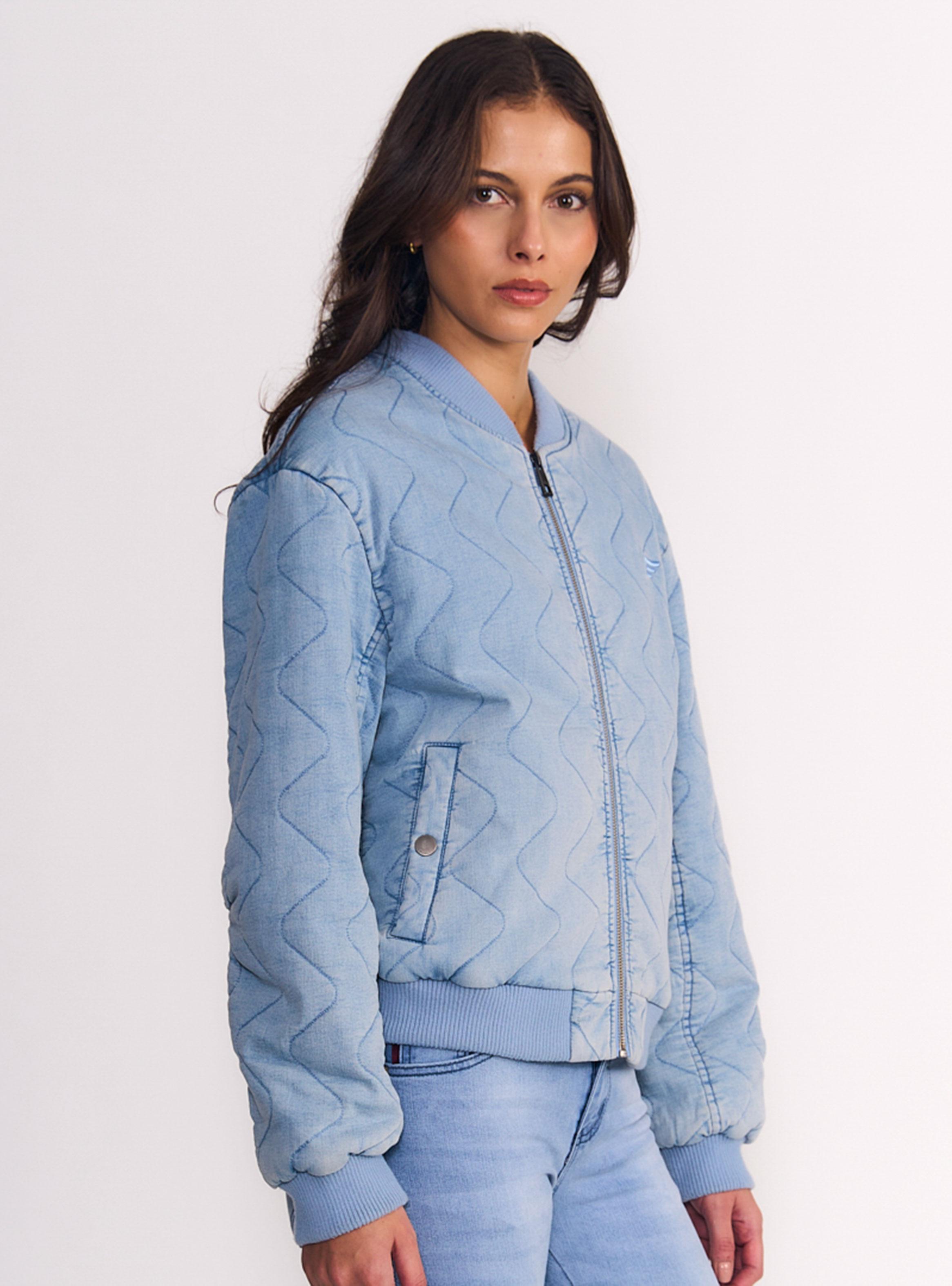 Chaqueta Bomber Wave Quilt Light-2