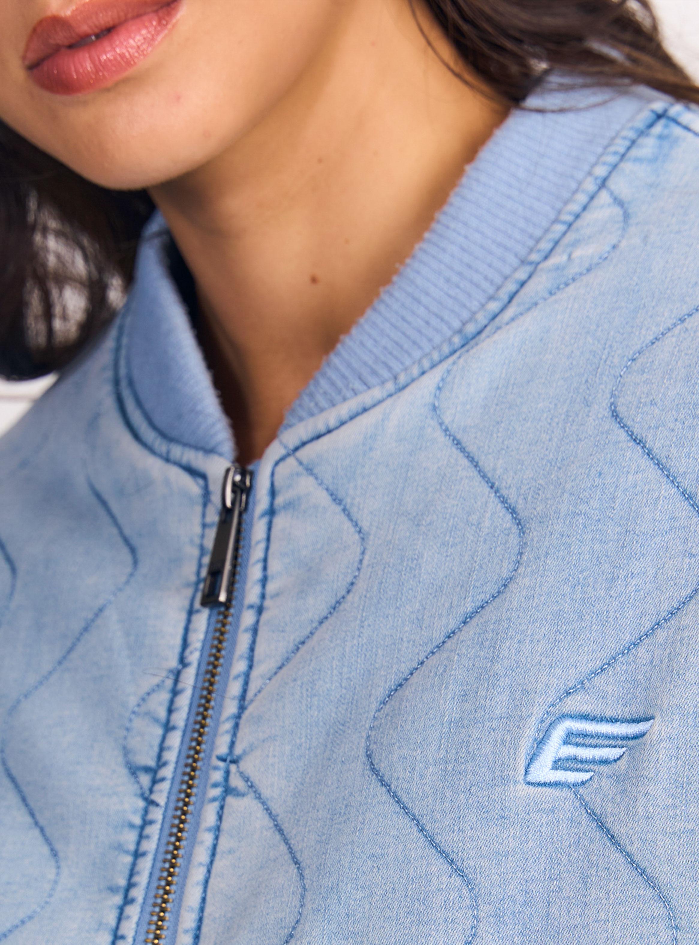 Chaqueta Bomber Wave Quilt Light-3