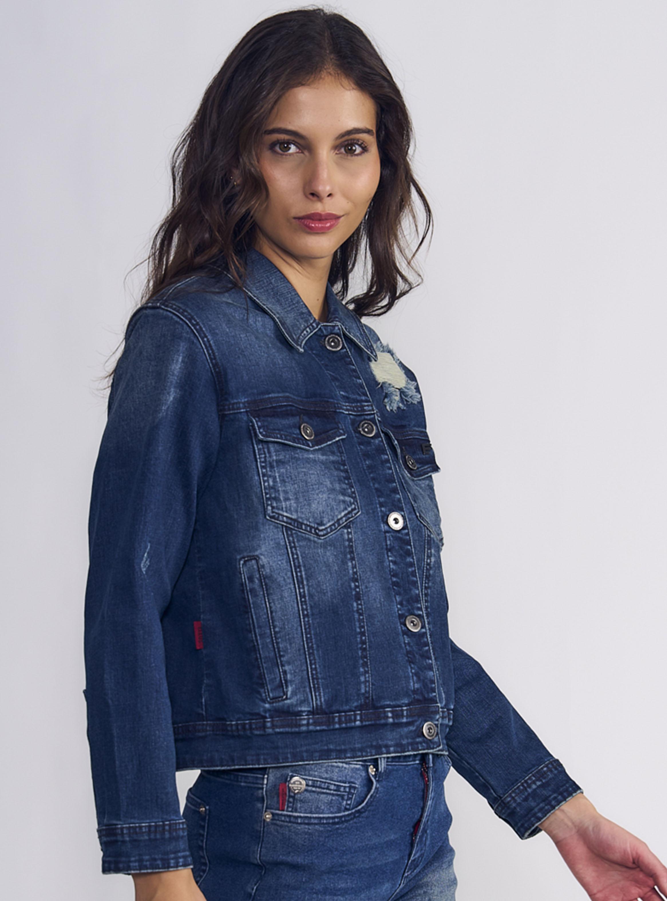 Chaqueta Denim Med Emboss Destroyed-2