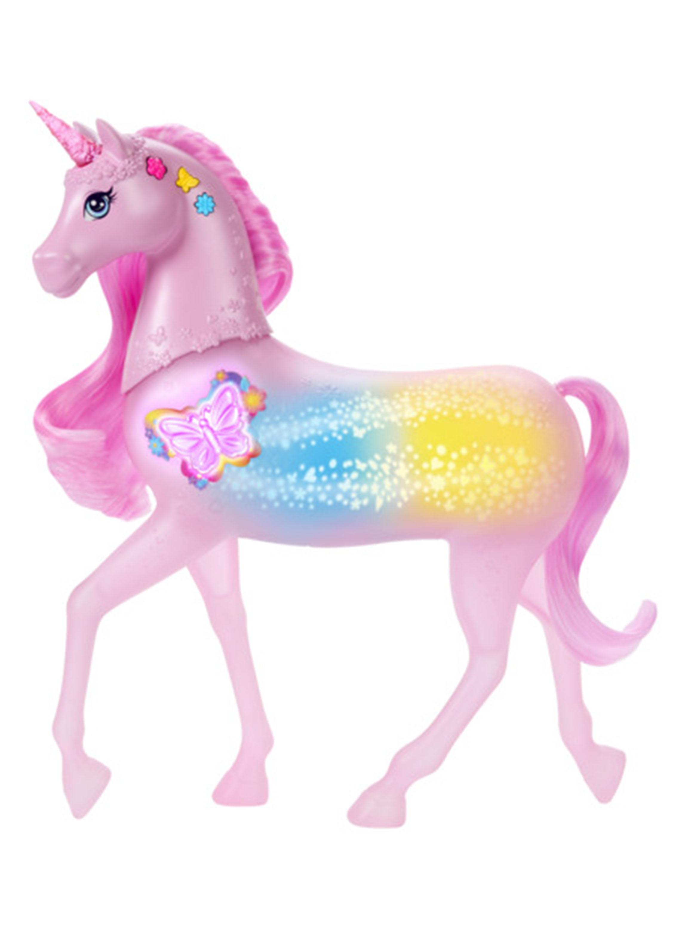 Muñeca Barbie Set Unicornio con Luz y Sonido-0