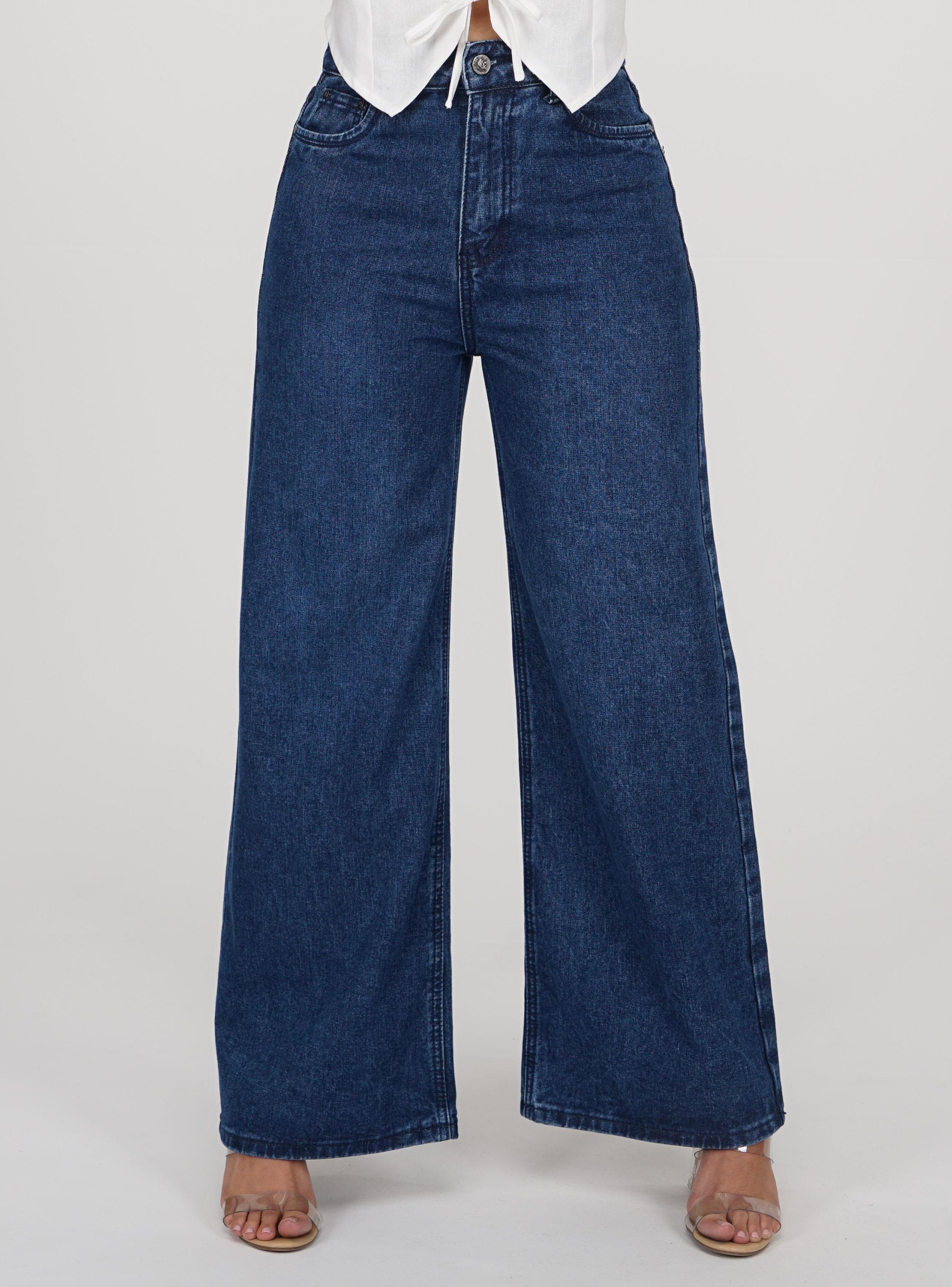 Jeans Wide Leg con Tiro Alto-0
