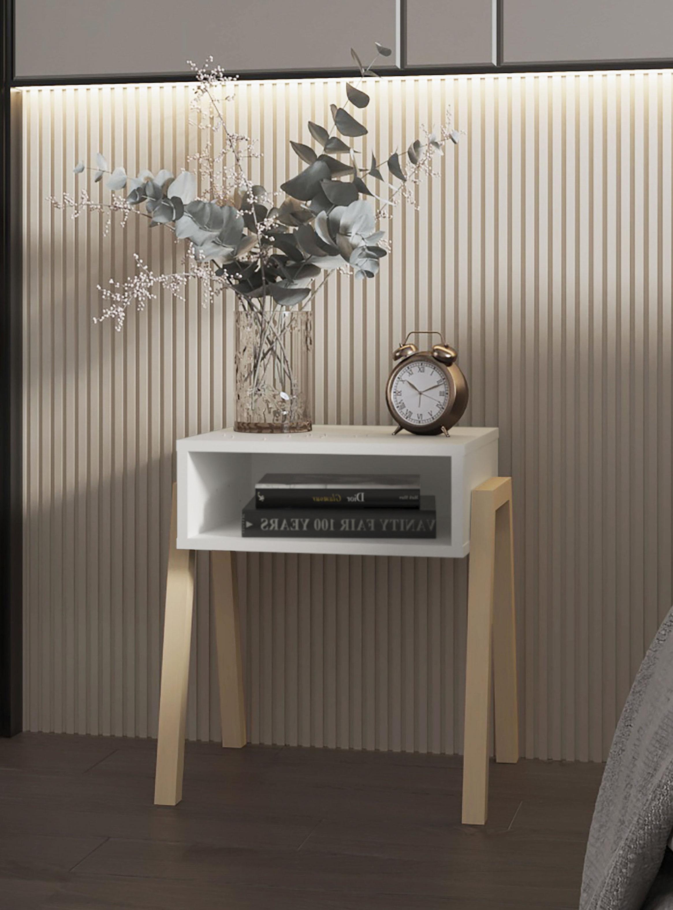 Velador Pinetti Blanco y Crudo-4