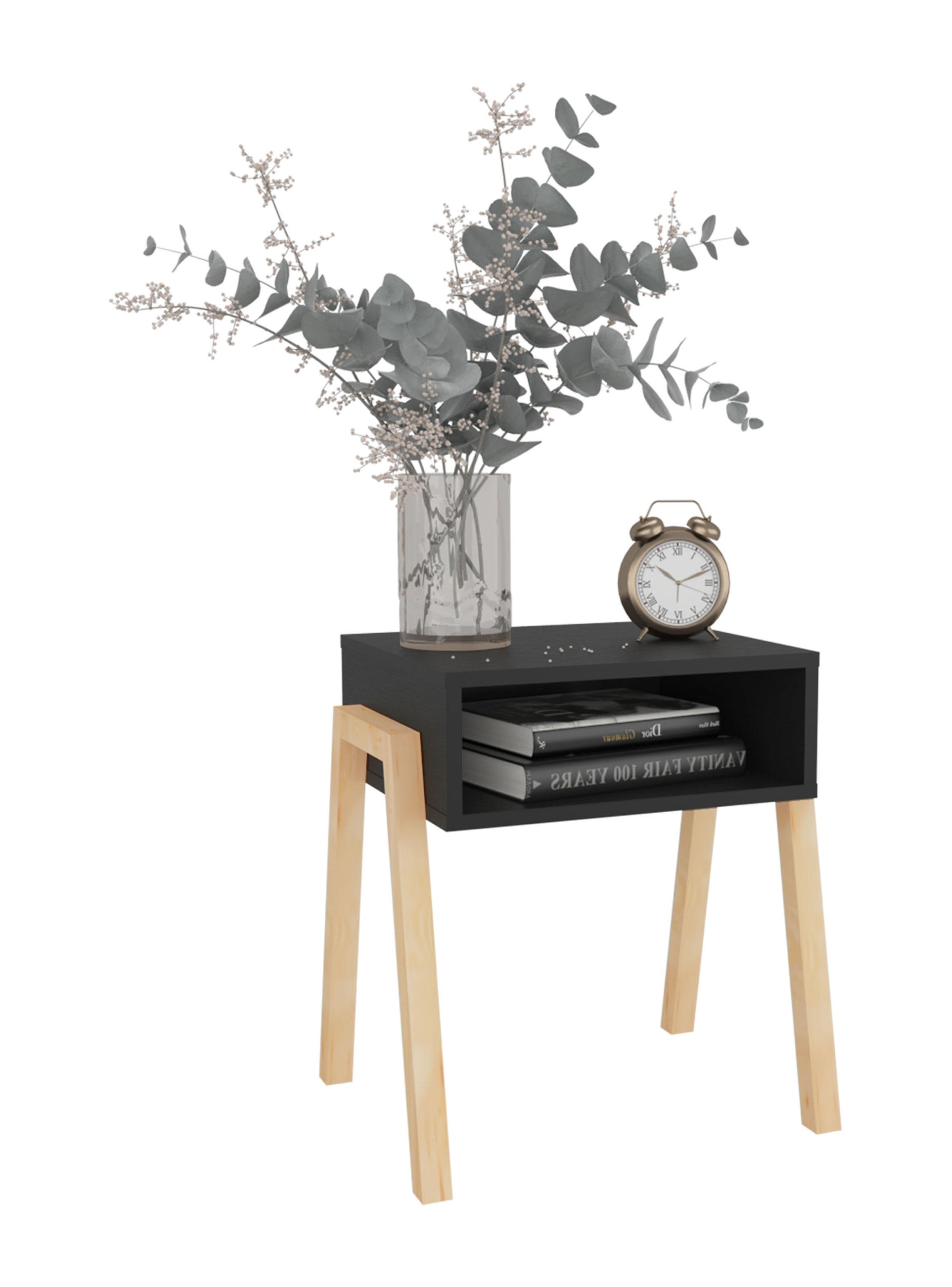 Velador Pinetti 50.6x46x36.9 cm Wengue y Crudo-3