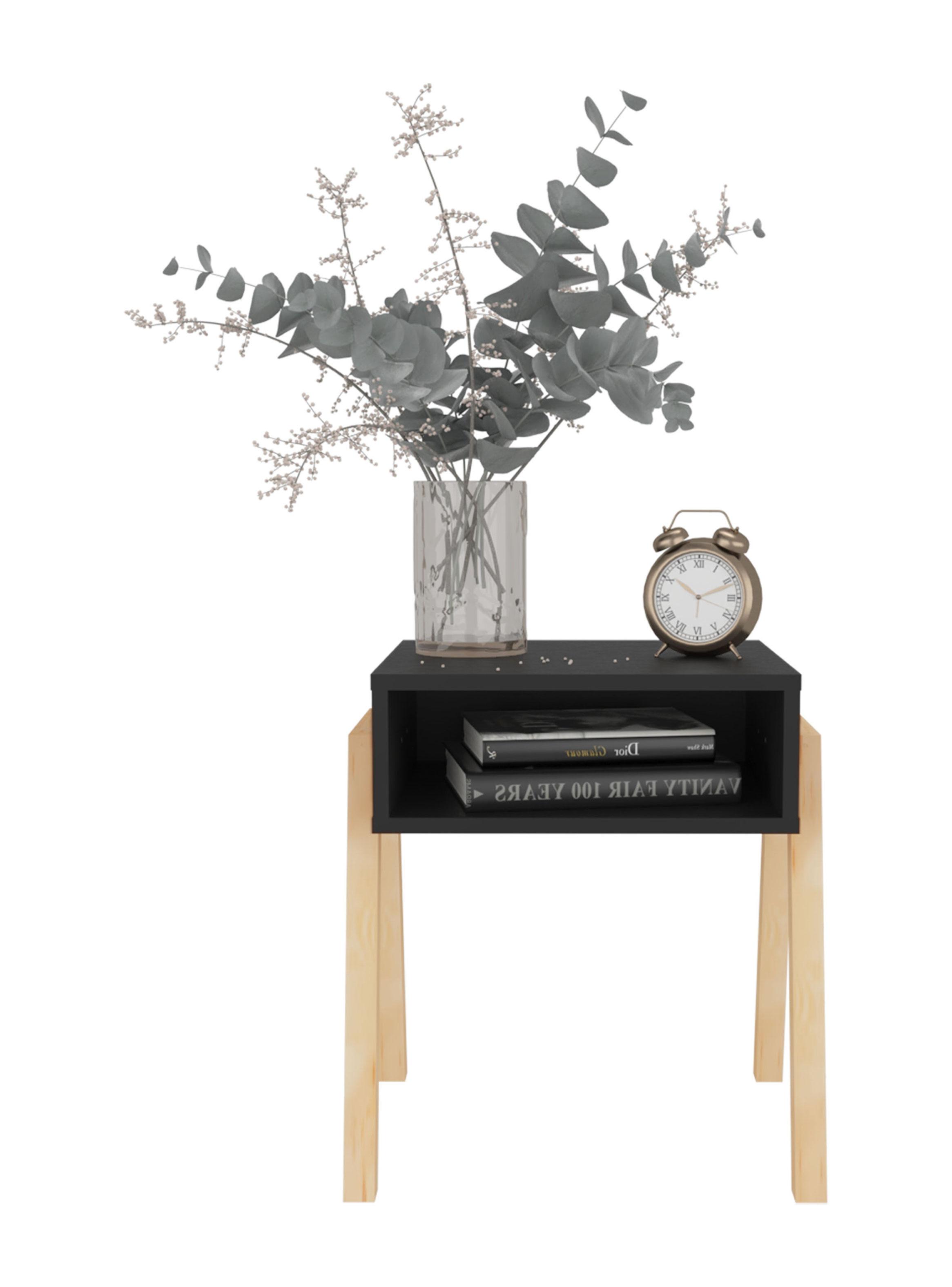 Velador Pinetti 50.6x46x36.9 cm Wengue y Crudo-2