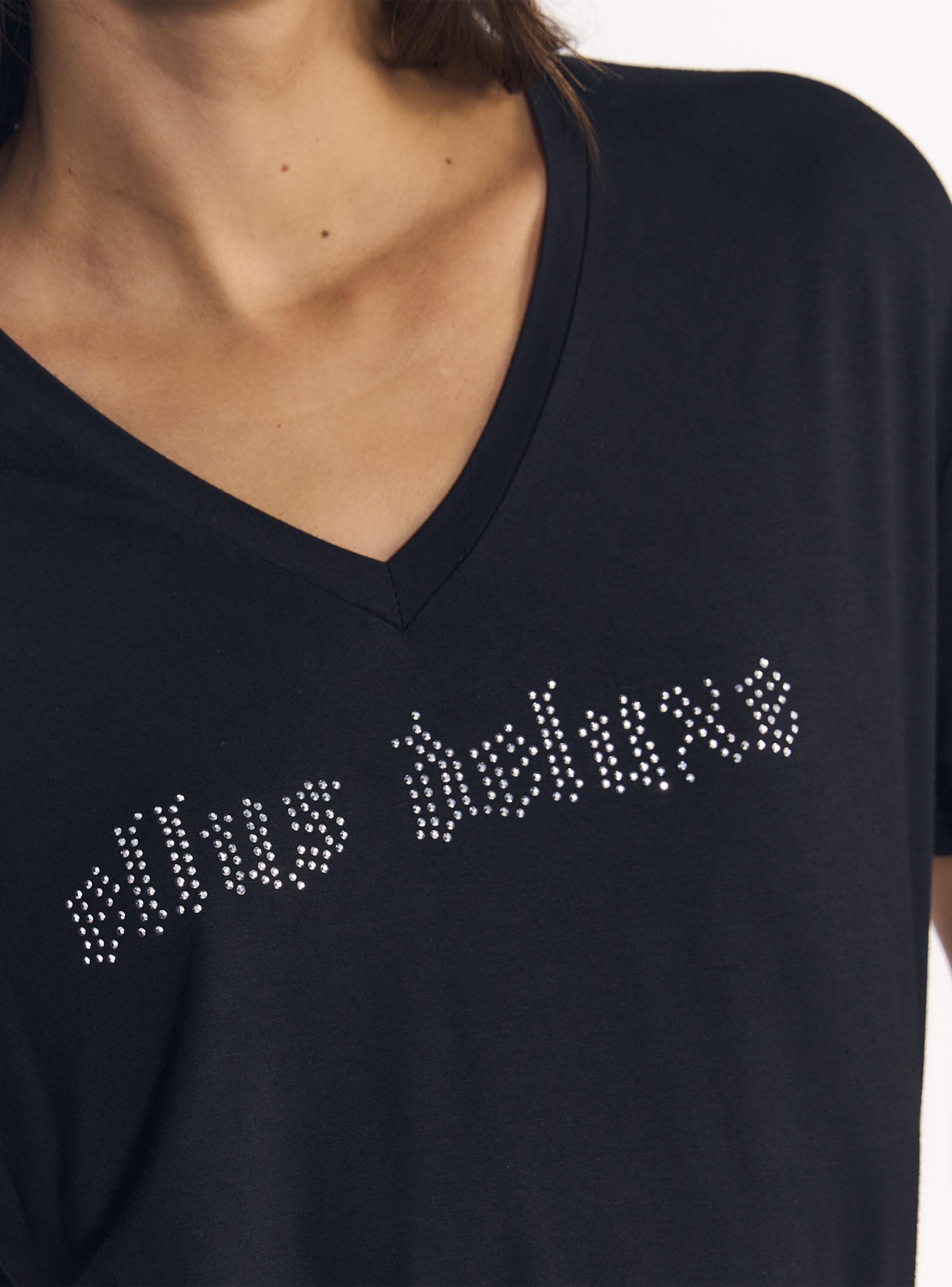 Polera Box Fit V Neck Deluxe-3