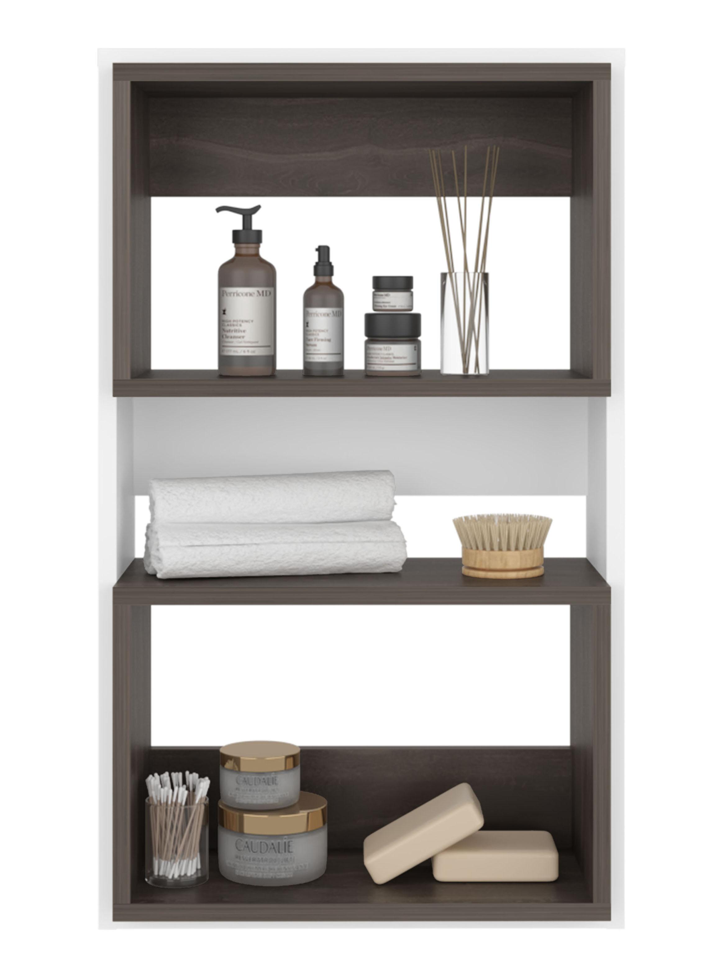 Mueble Auxilar Muro Baño Eco Blanco y Milan-3