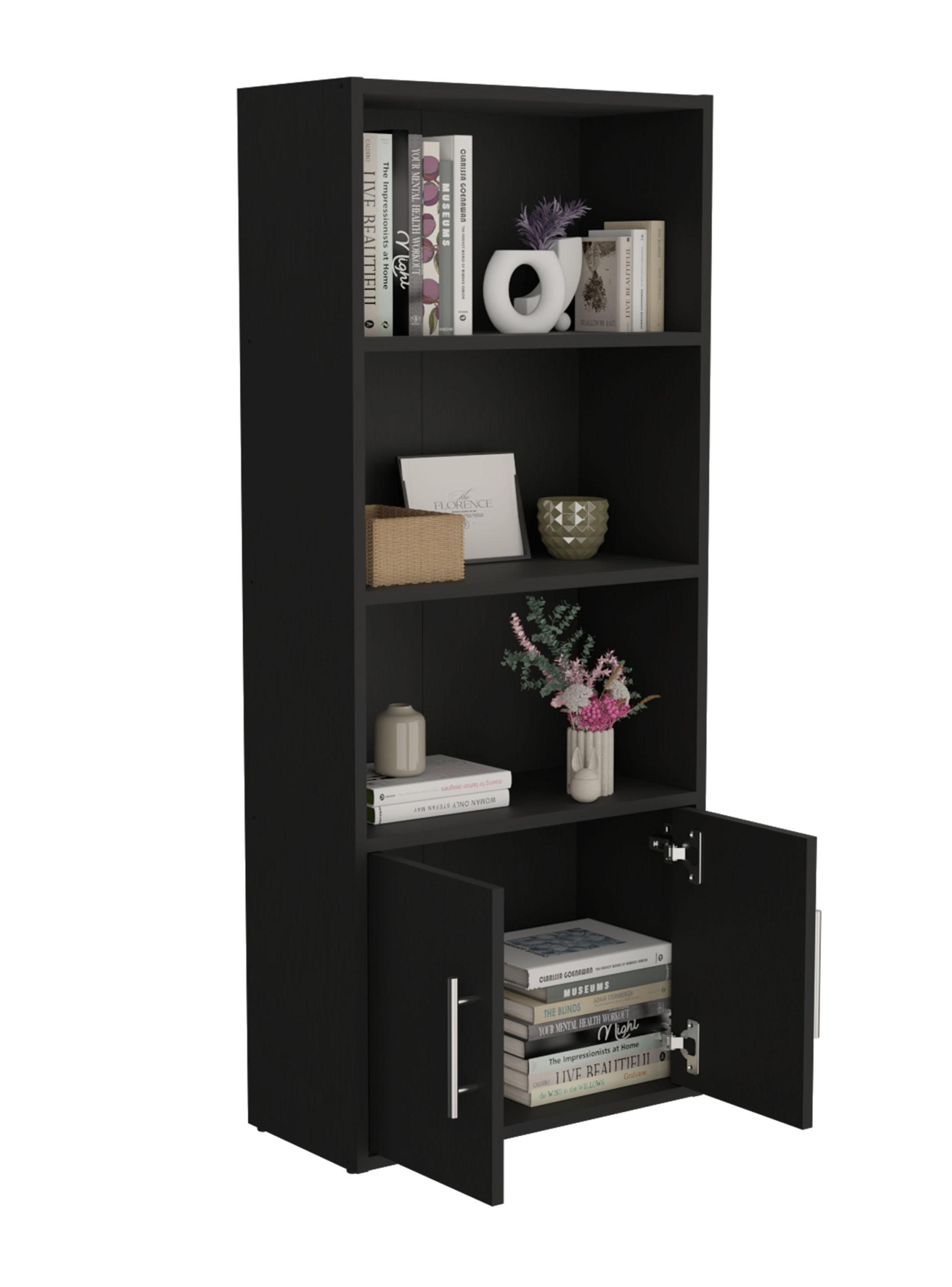 Biblioteca Eco Joy 2 Puertas 4 Niveles Wengue-3