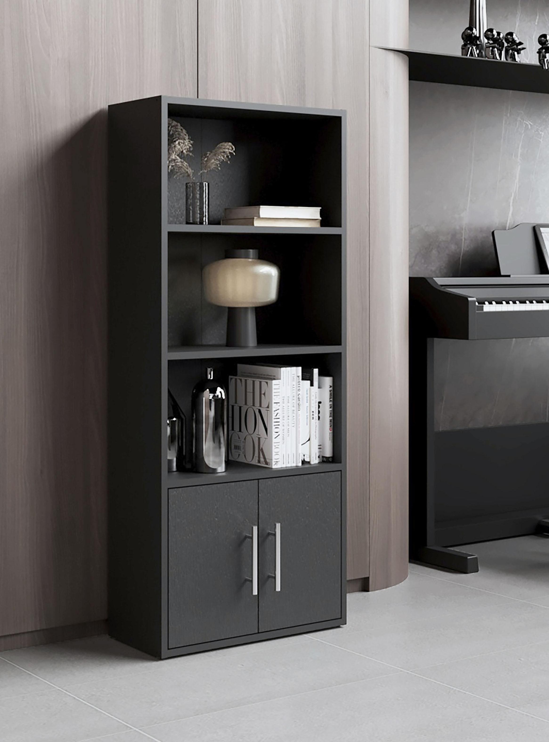 Biblioteca Eco Joy 2 Puertas 4 Niveles Wengue-4
