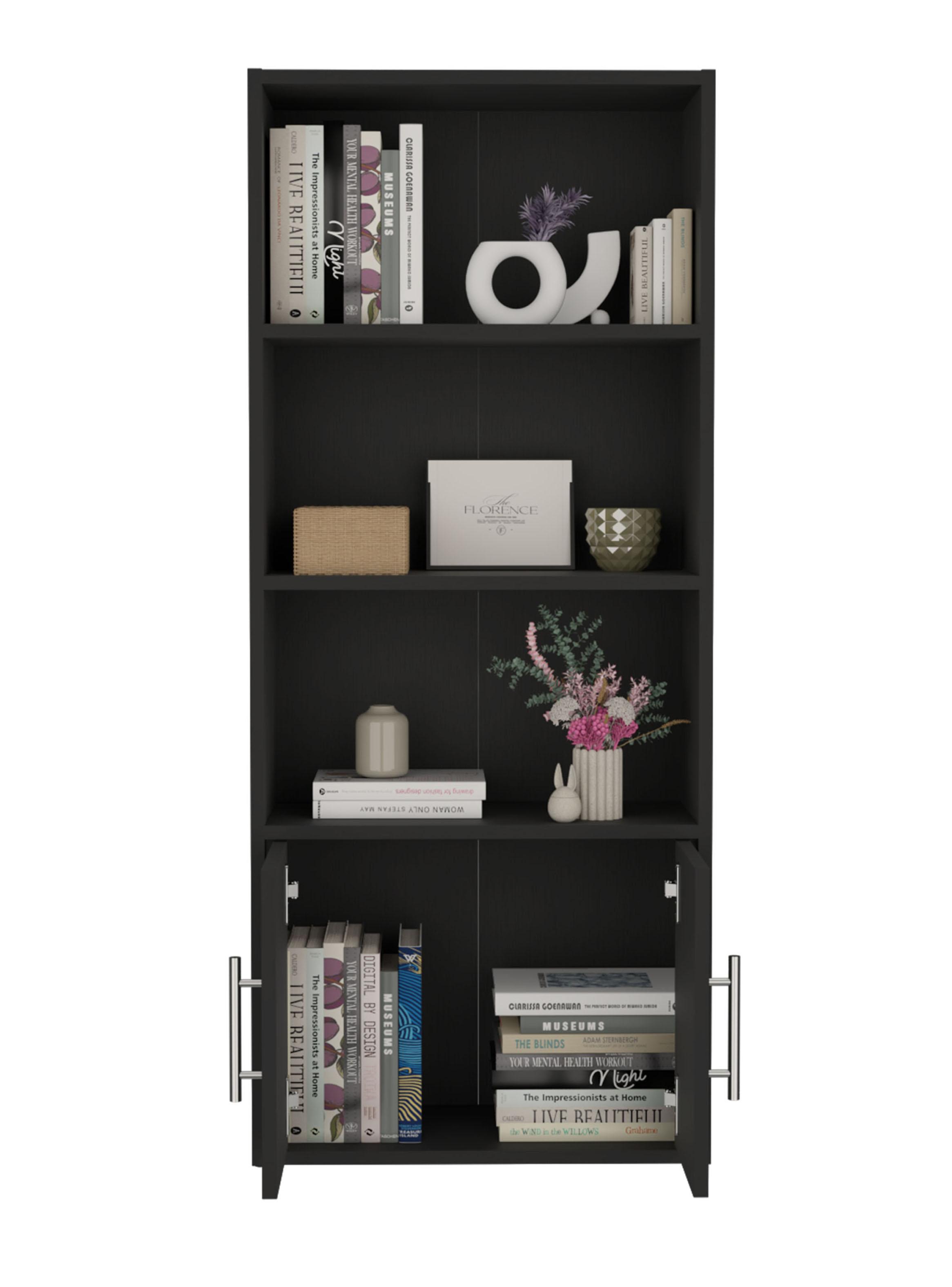 Biblioteca Eco Joy 2 Puertas 4 Niveles Wengue-2