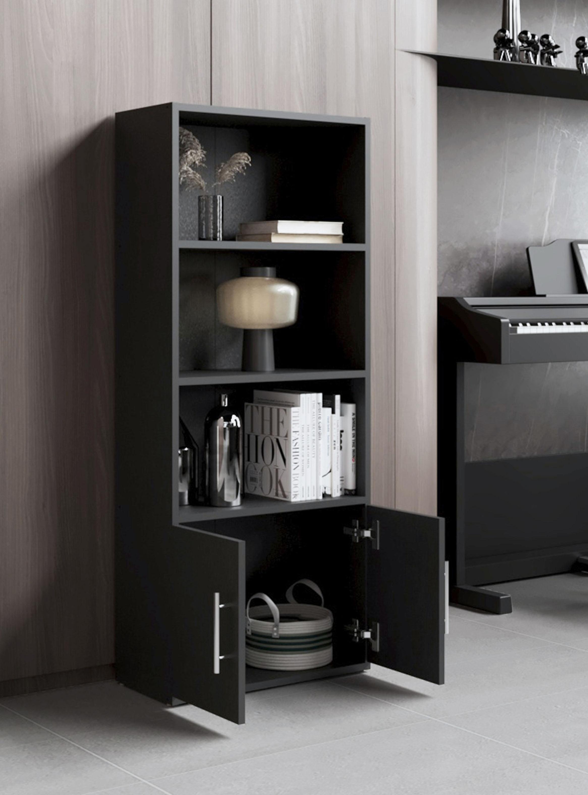 Biblioteca Eco Joy 2 Puertas 4 Niveles Wengue-5