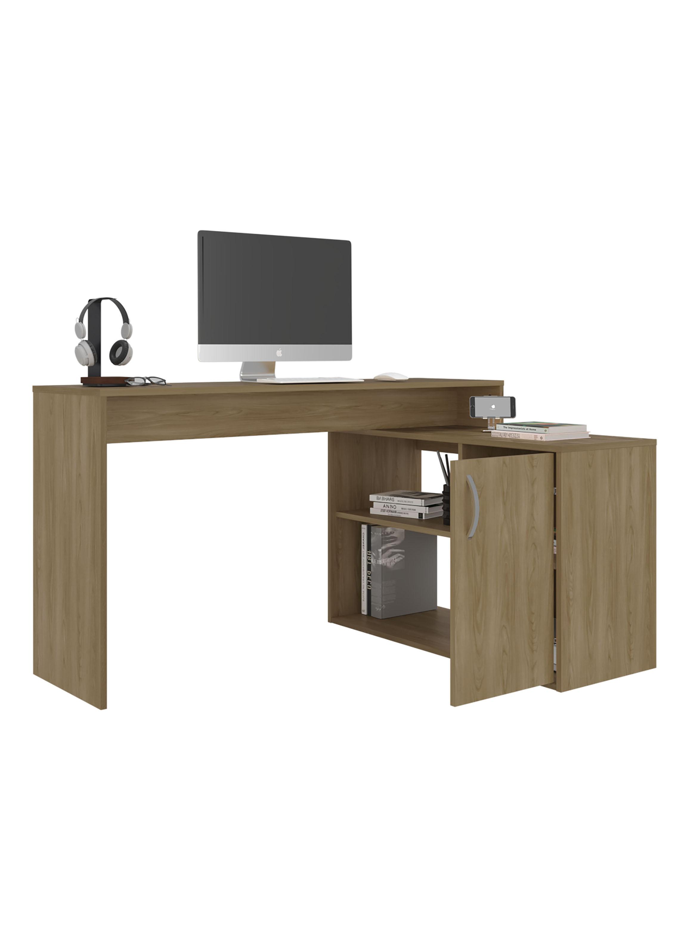 Escritorio en L 1 Puerta 71x125x90 cm Eco Fresno-3