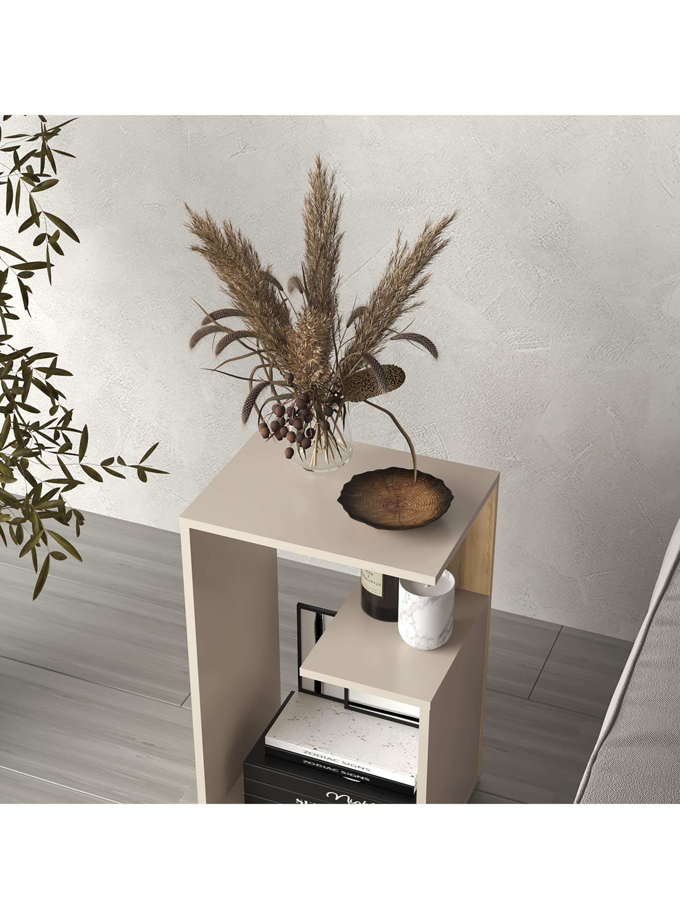 Mesa Lateral Adel 63.4x39.8x30 cm Capri y Fresno-5