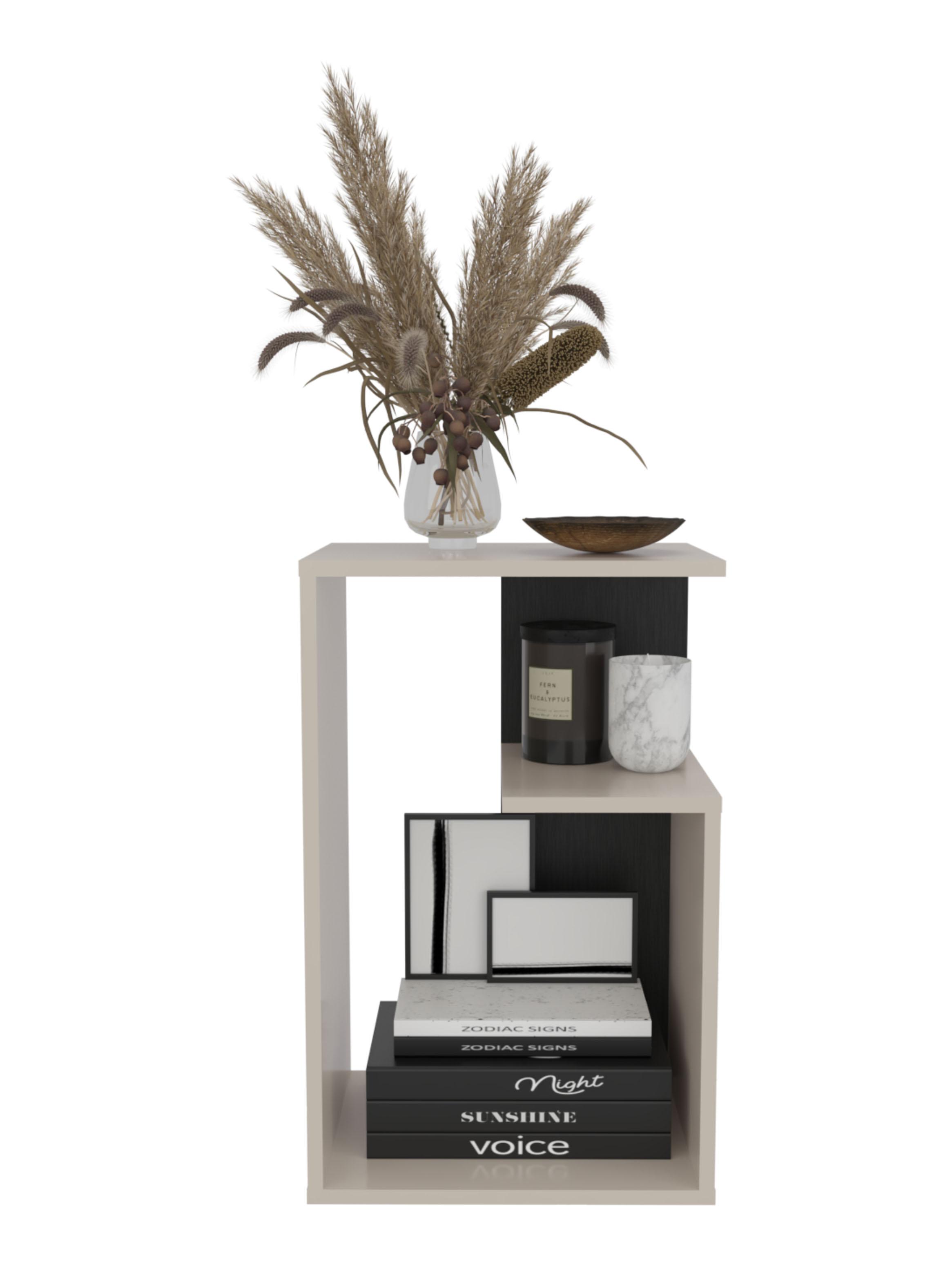 Mesa Lateral Adel 63.4x39.8x30 cm Capri y Wengue-3