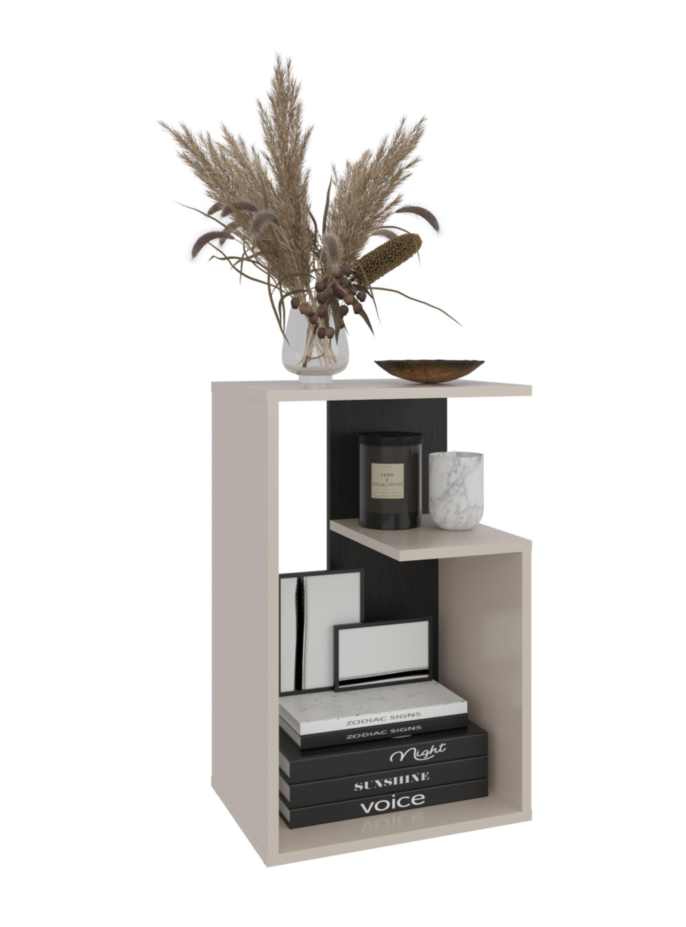 Mesa Lateral Adel 63.4x39.8x30 cm Capri y Wengue-4