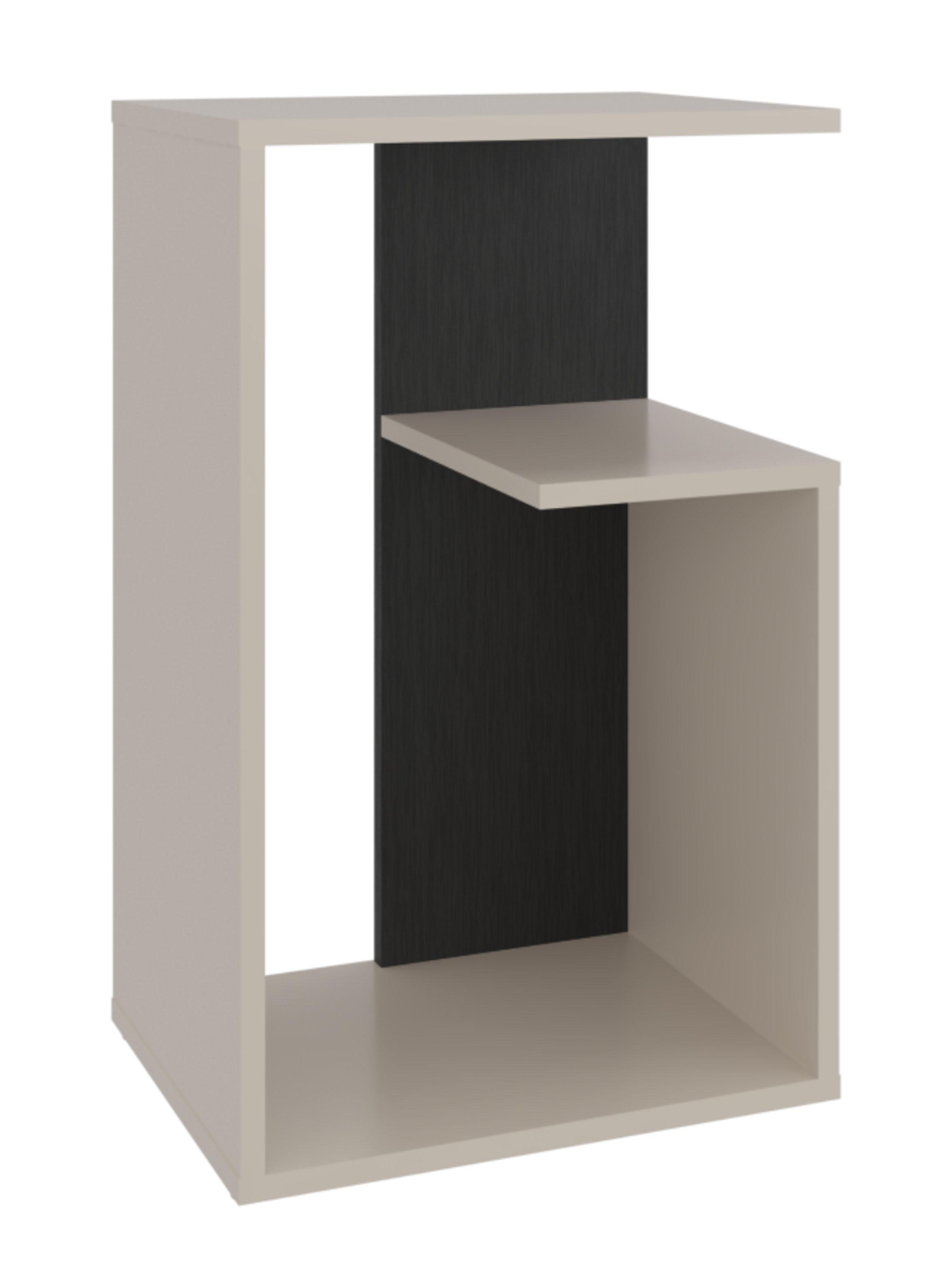 Mesa Lateral Adel 63.4x39.8x30 cm Capri y Wengue-2