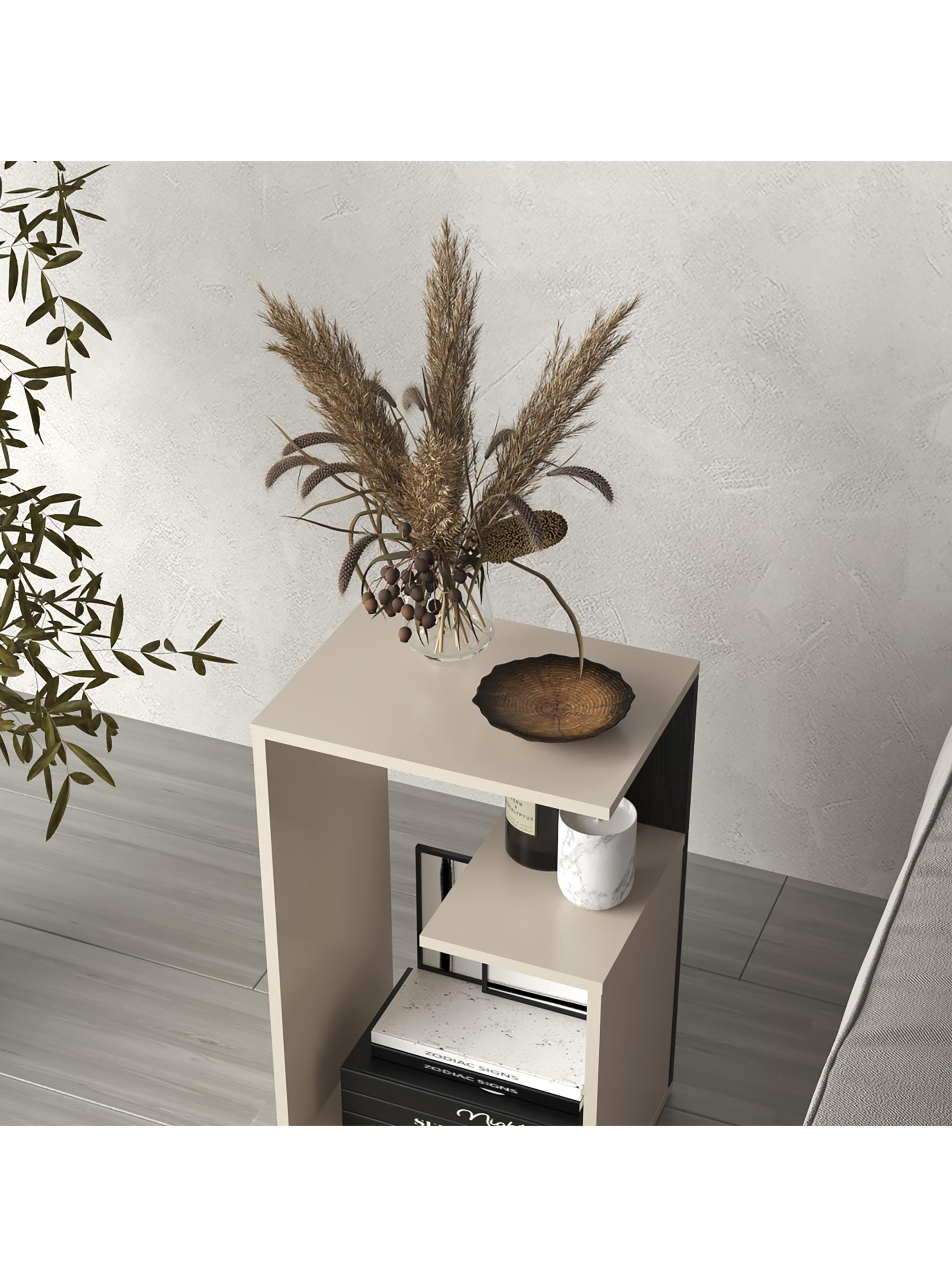 Mesa Lateral Adel 63.4x39.8x30 cm Capri y Wengue-5