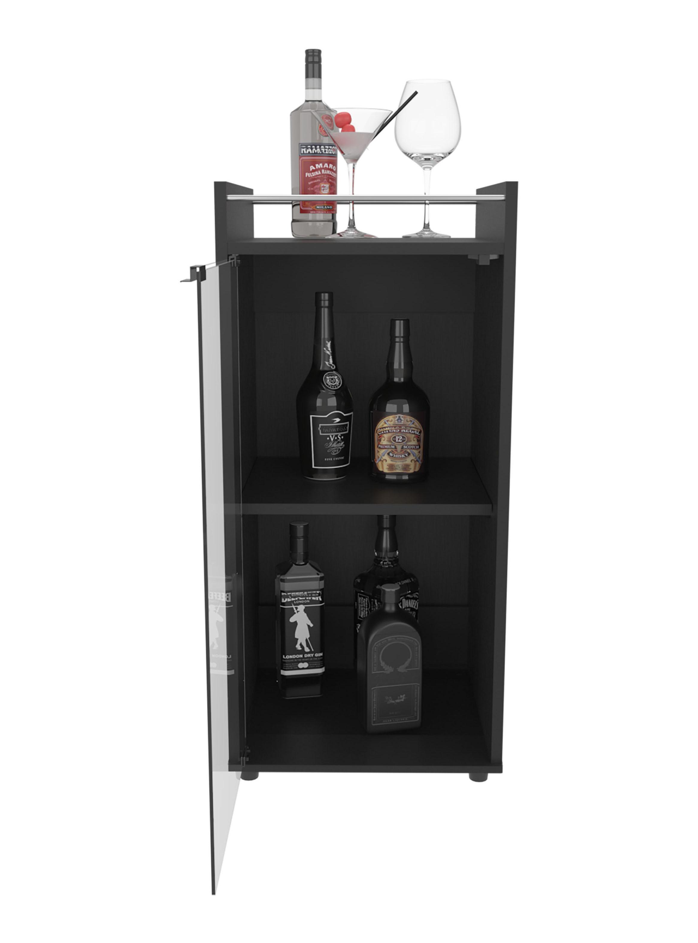 Bar Bajo Theba 1 Puerta Vidrio 81.3x38.1x37.6 cm Wengue-2