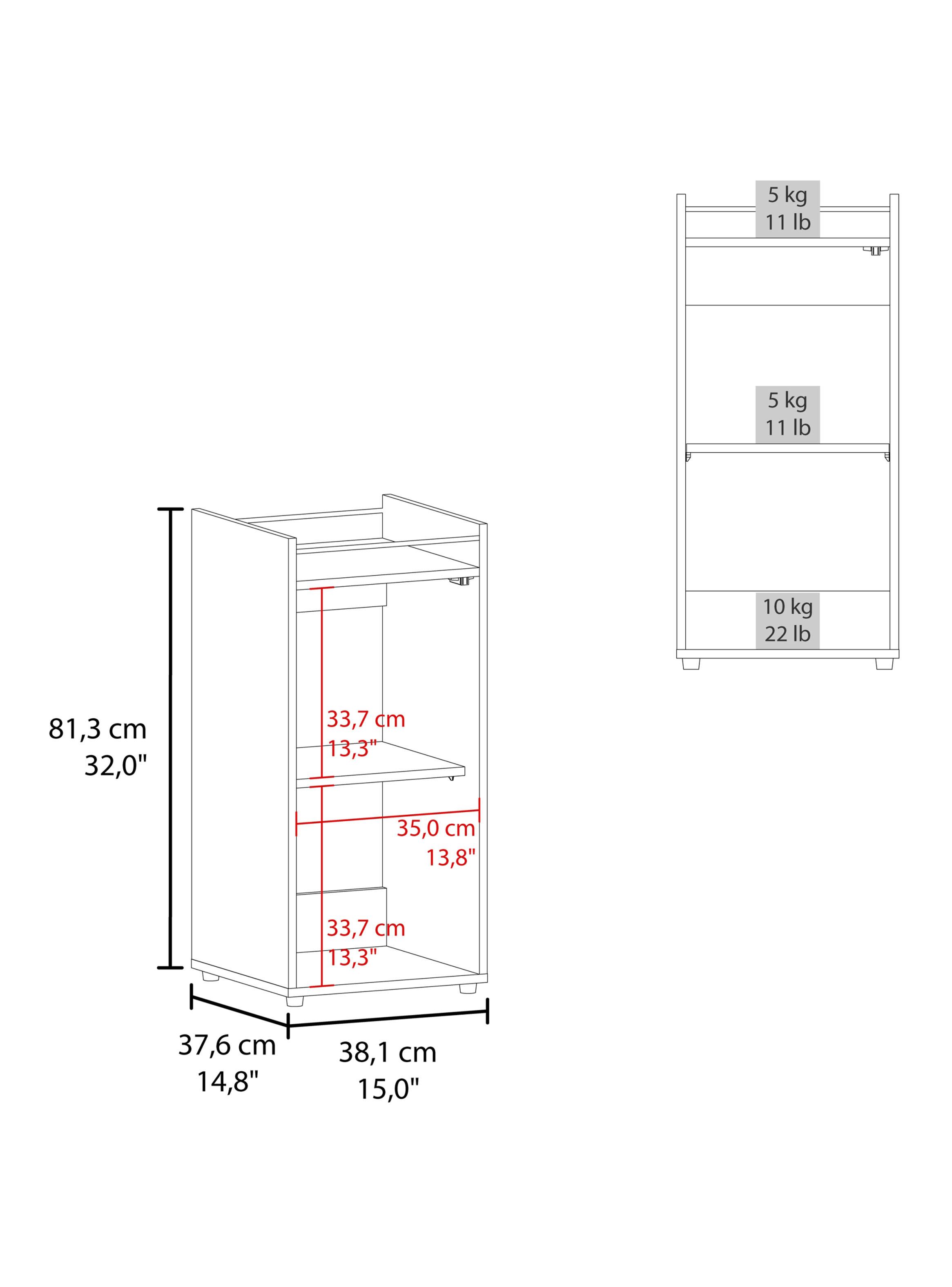 Bar Bajo Theba 1 Puerta Vidrio 81.3x38.1x37.6 cm Fresno-1