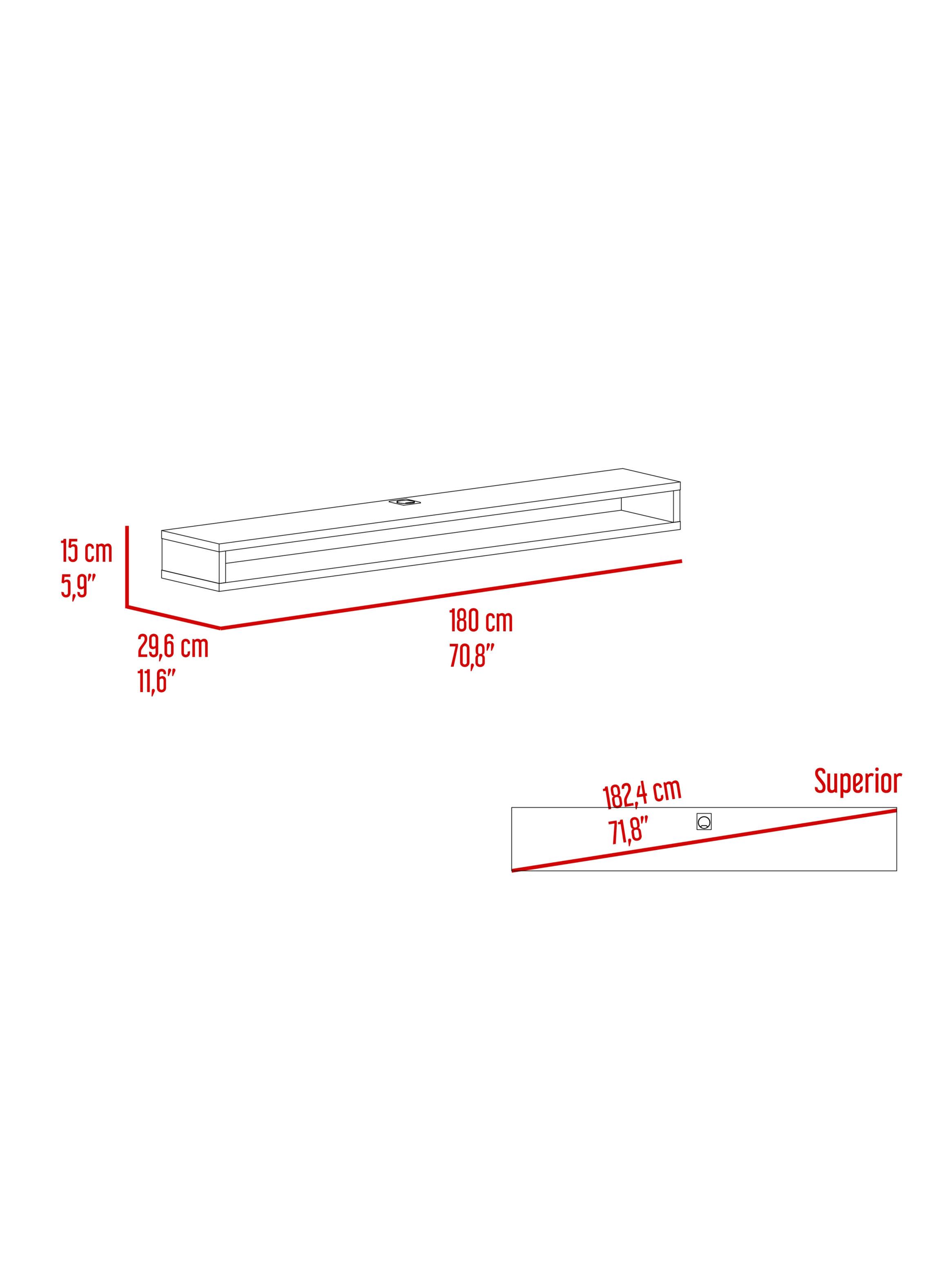 Panel TV 75' Luft 180x15x29.6 cm Fresno-1