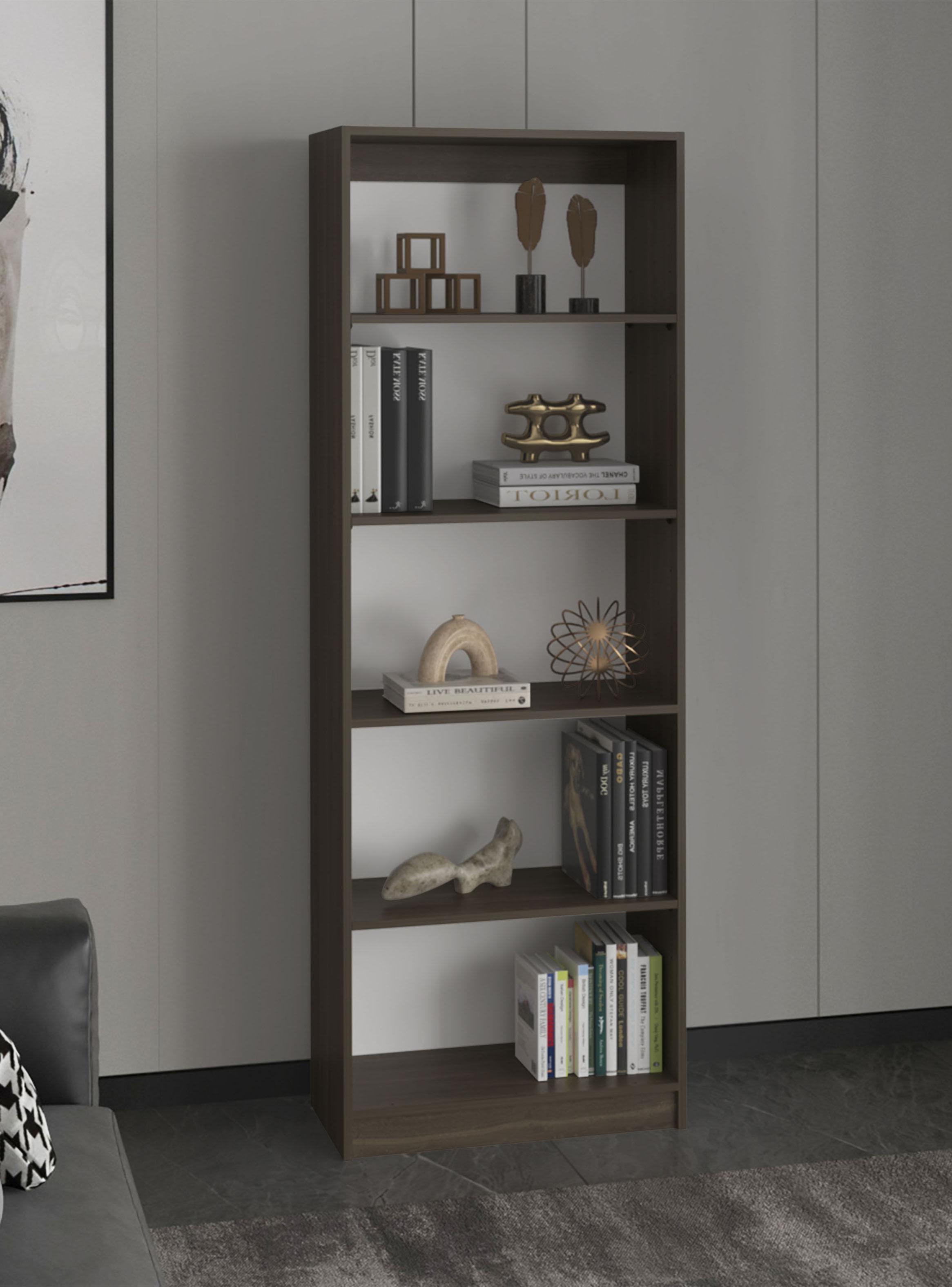 Biblioteca Estante Home E3 5 Niveles Milan y Blanco-5