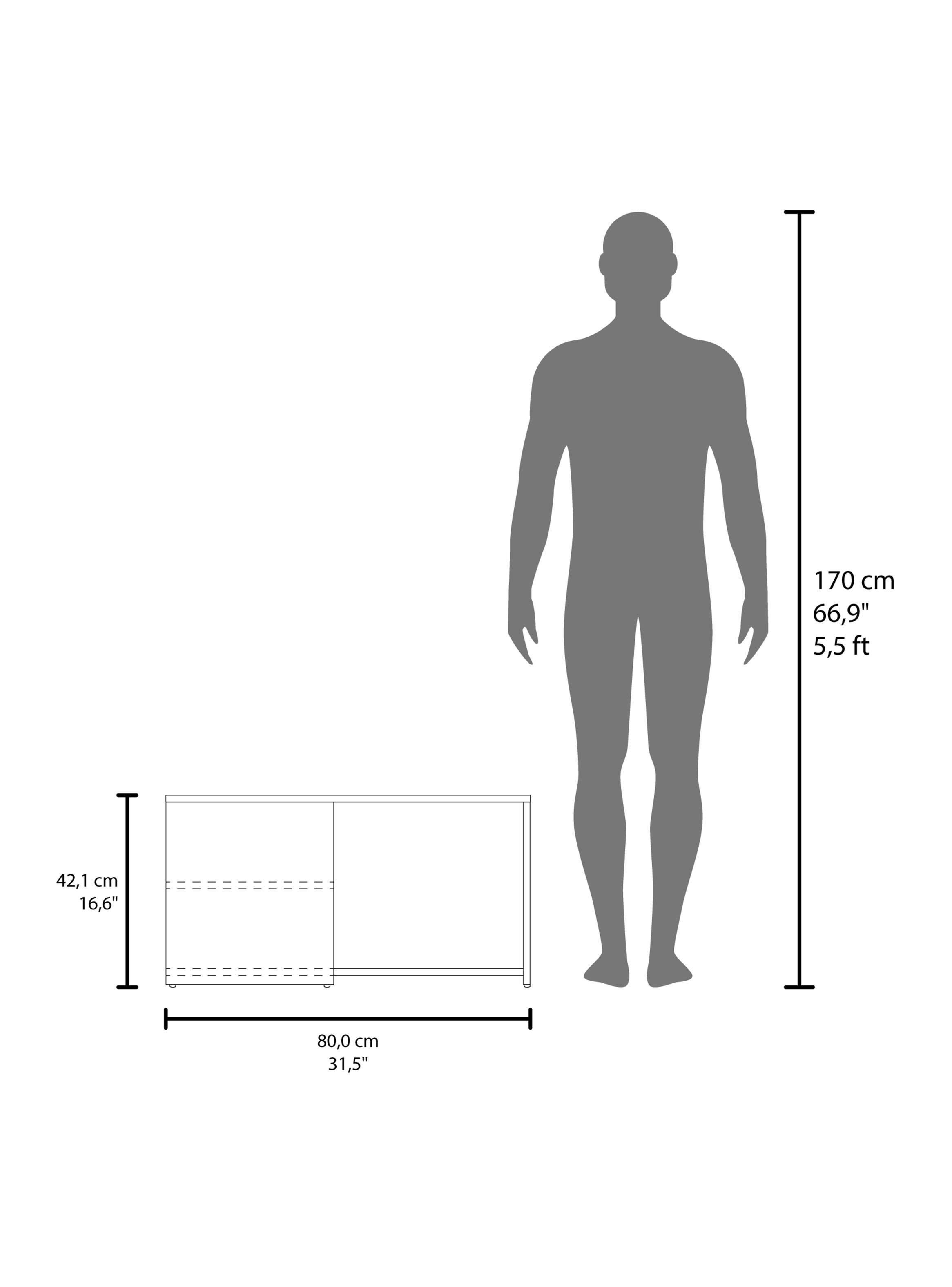 Mesa Centro Adel 80x45x42.1 cm Capri y Fresno-2