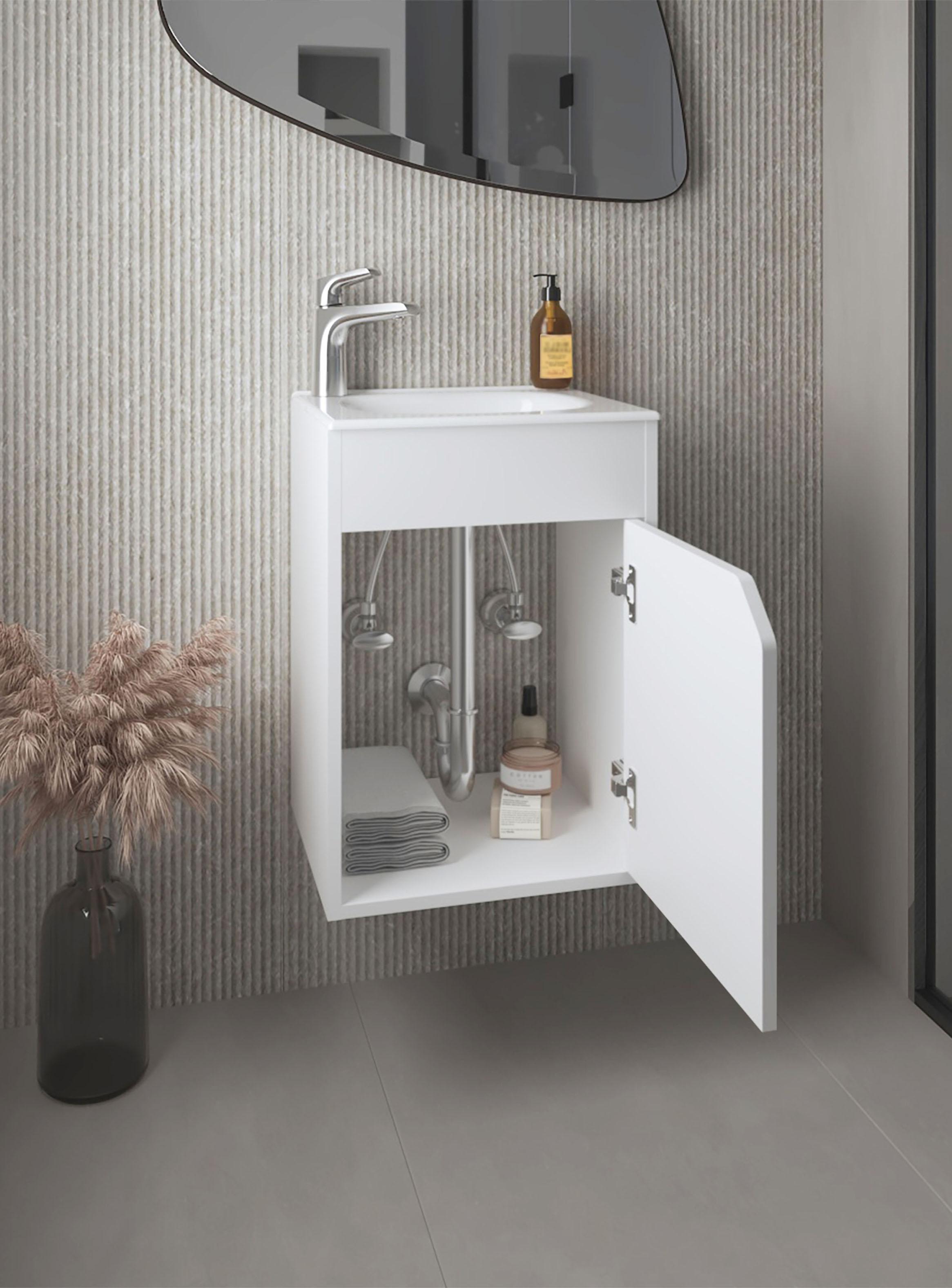 Vanitorio Flotante Bethel 1 Puerta Blanco-4