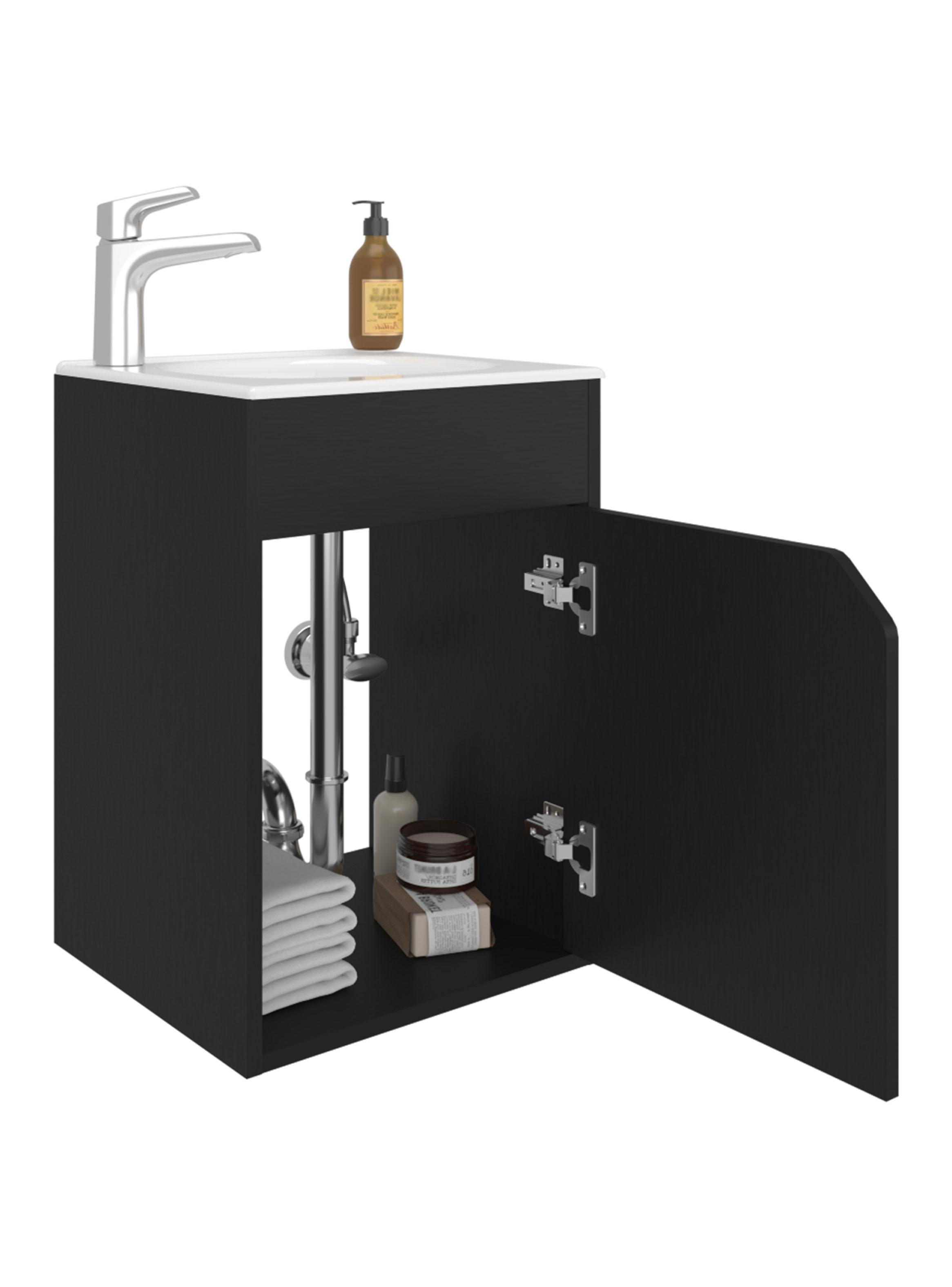 Vanitorio Flotante Bethel 1 Puerta Wengue-3