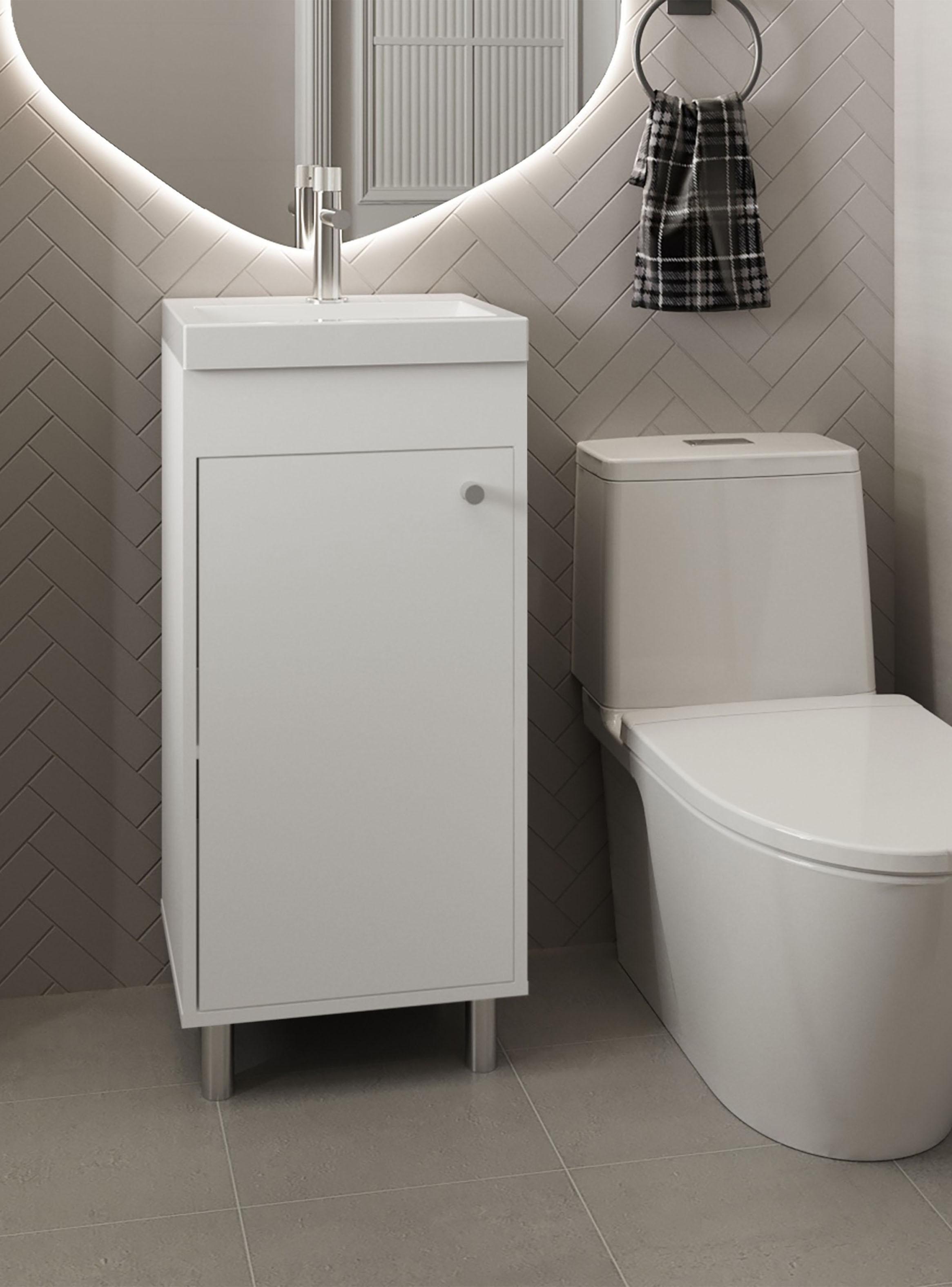 Vanitorio Rivera 1 Puerta 84x32x40.2cm Blanco-5