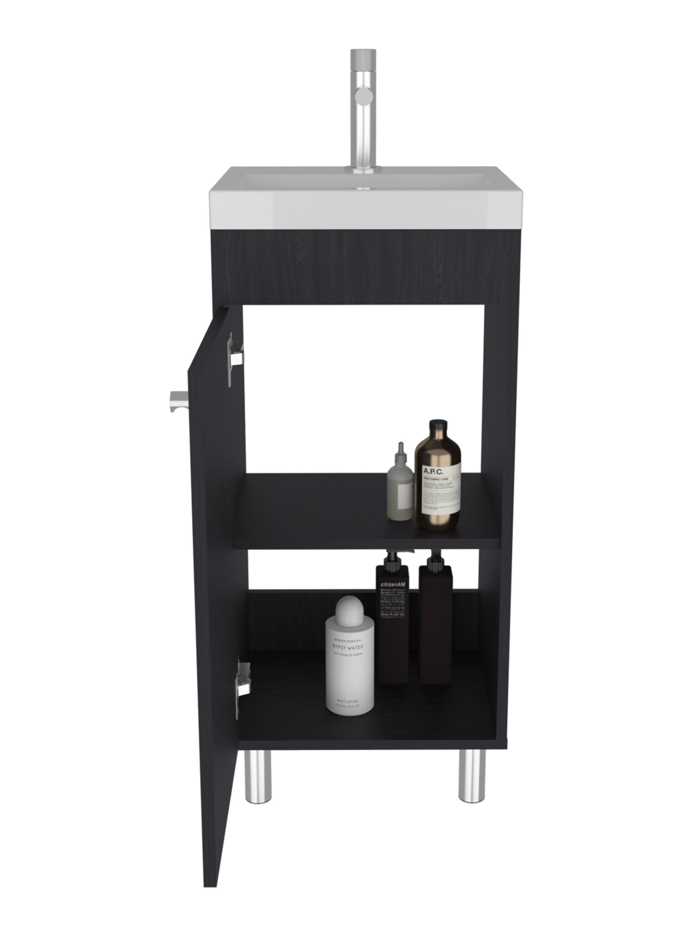 Vanitorio Rivera 1 Puerta 84x32x40.2cm Wengue-2