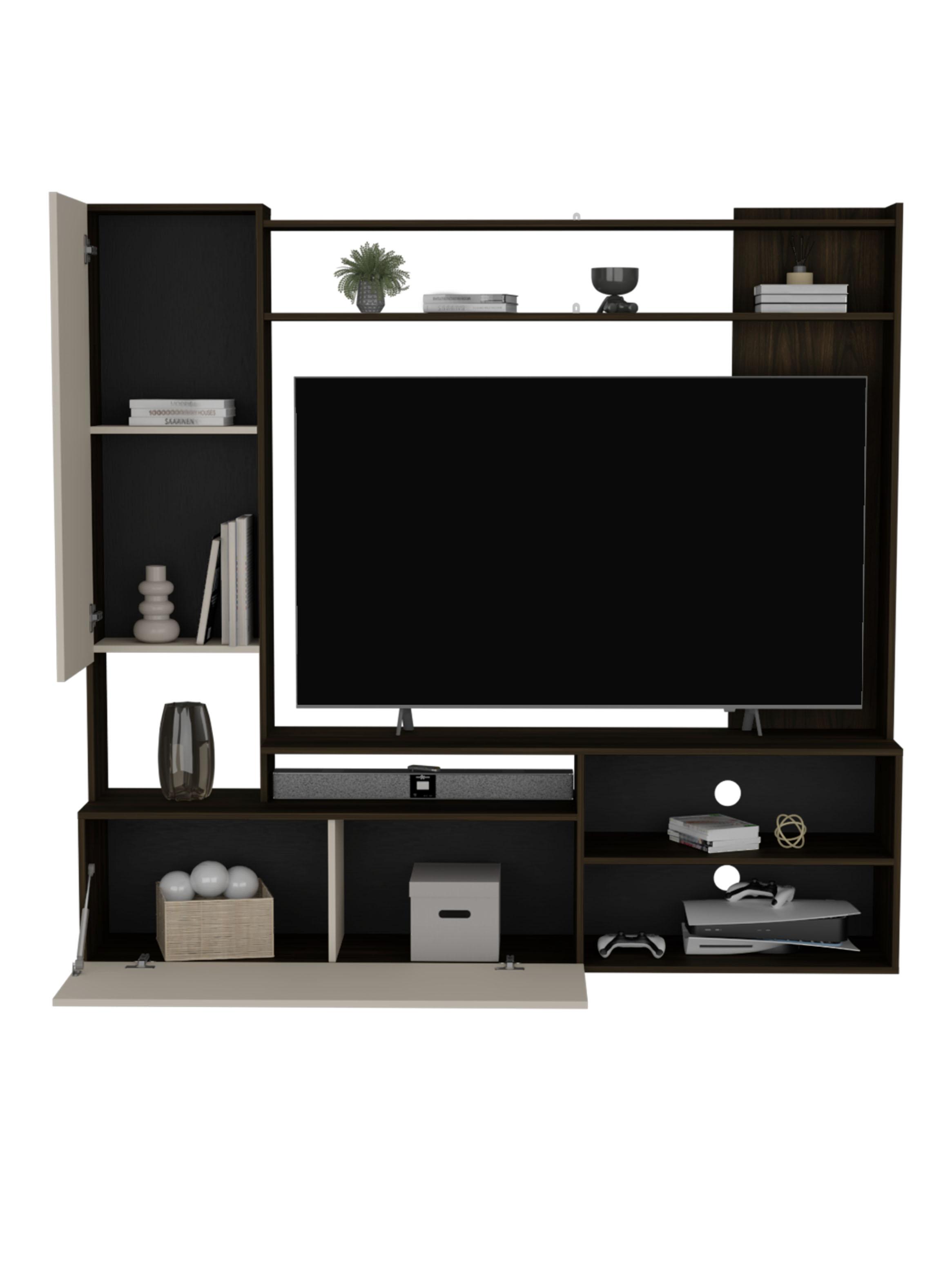 Estante TV 70' Nolic 2 Puertas 167x78.6x36.5 vm Capri y Nogal-2