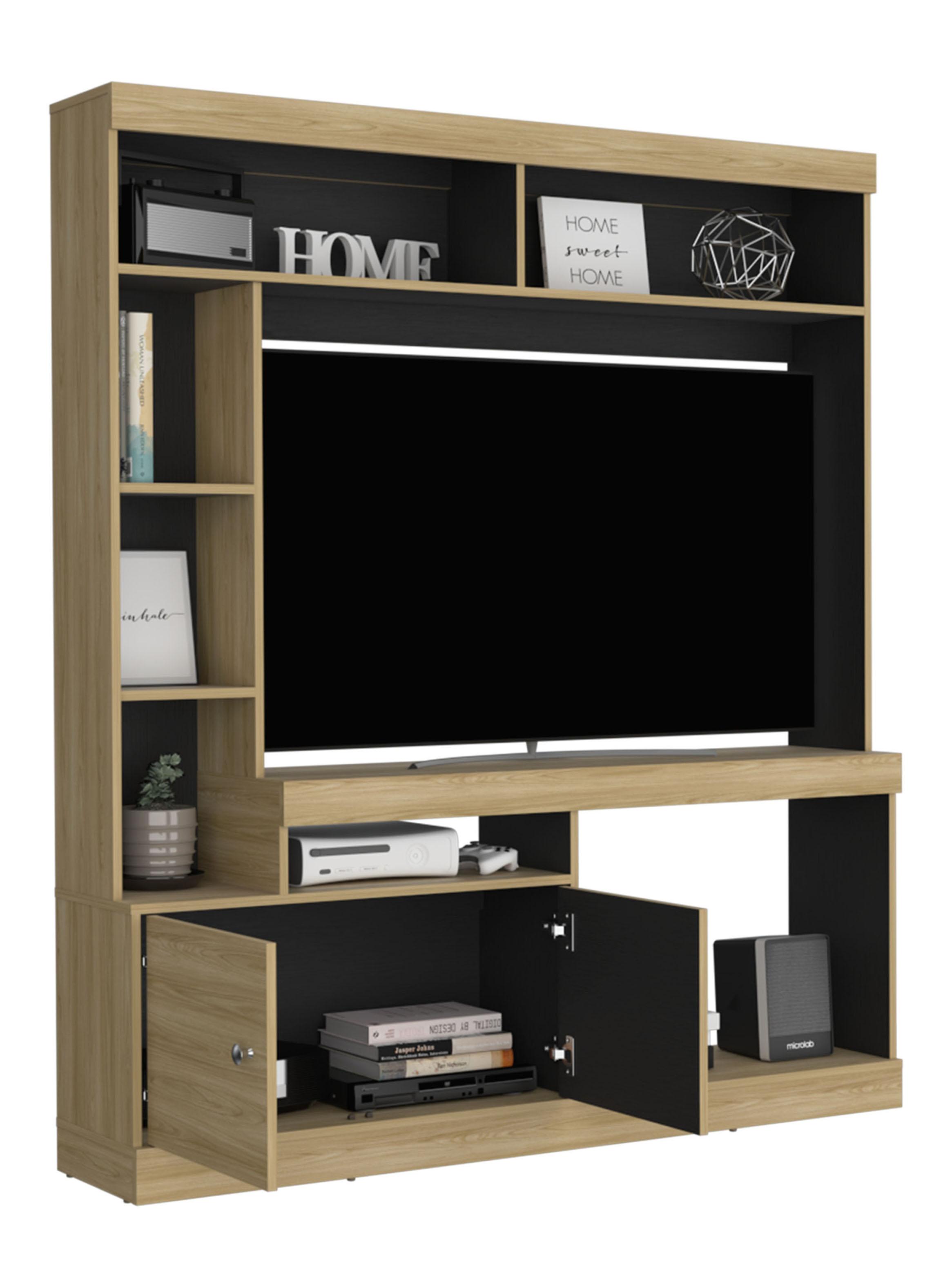 Estante TV 65' Dante 180.6x180x30.3 cm Fresno y Wengue-3
