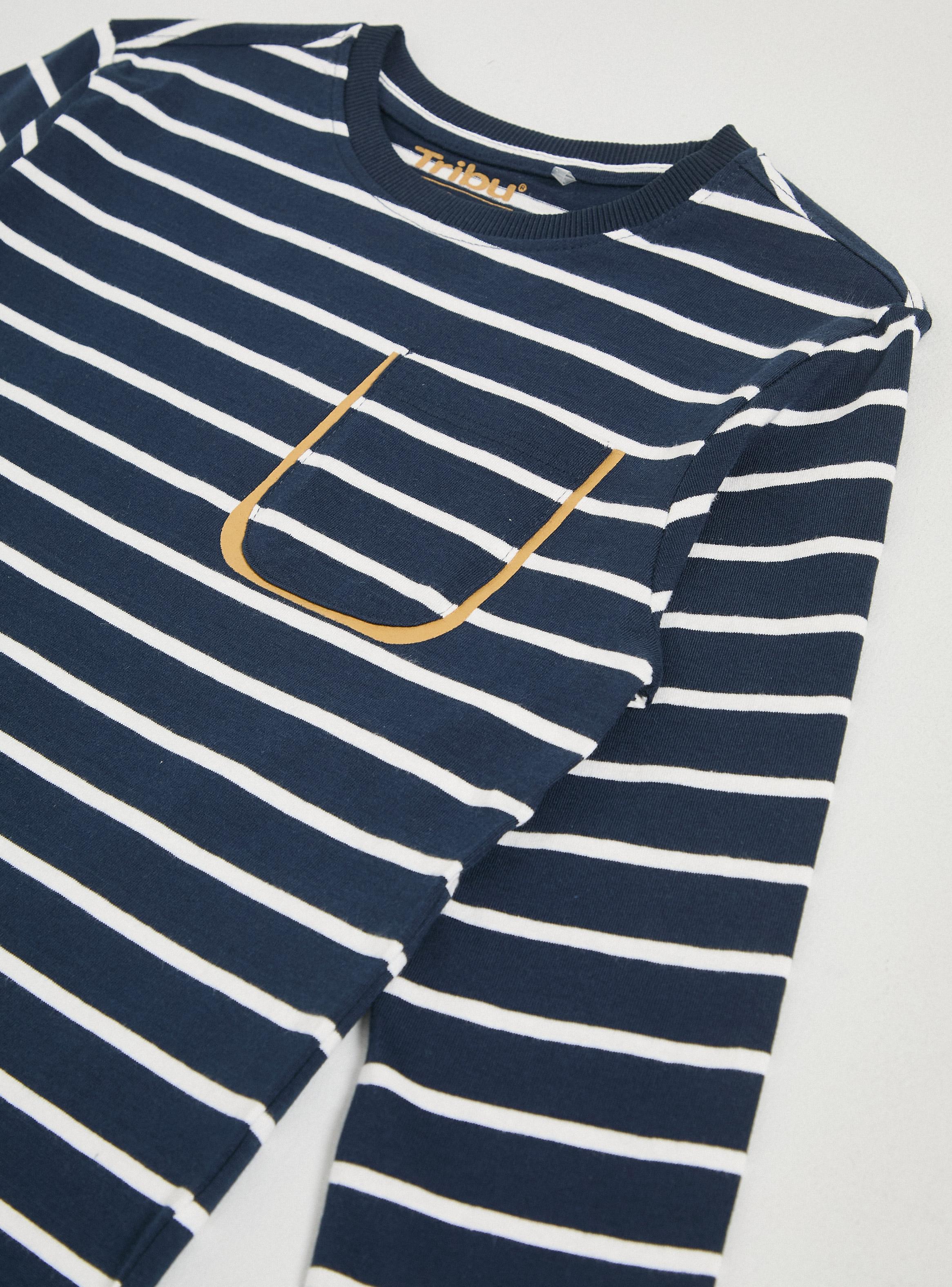 Polera Rayas con Bolsillo-3