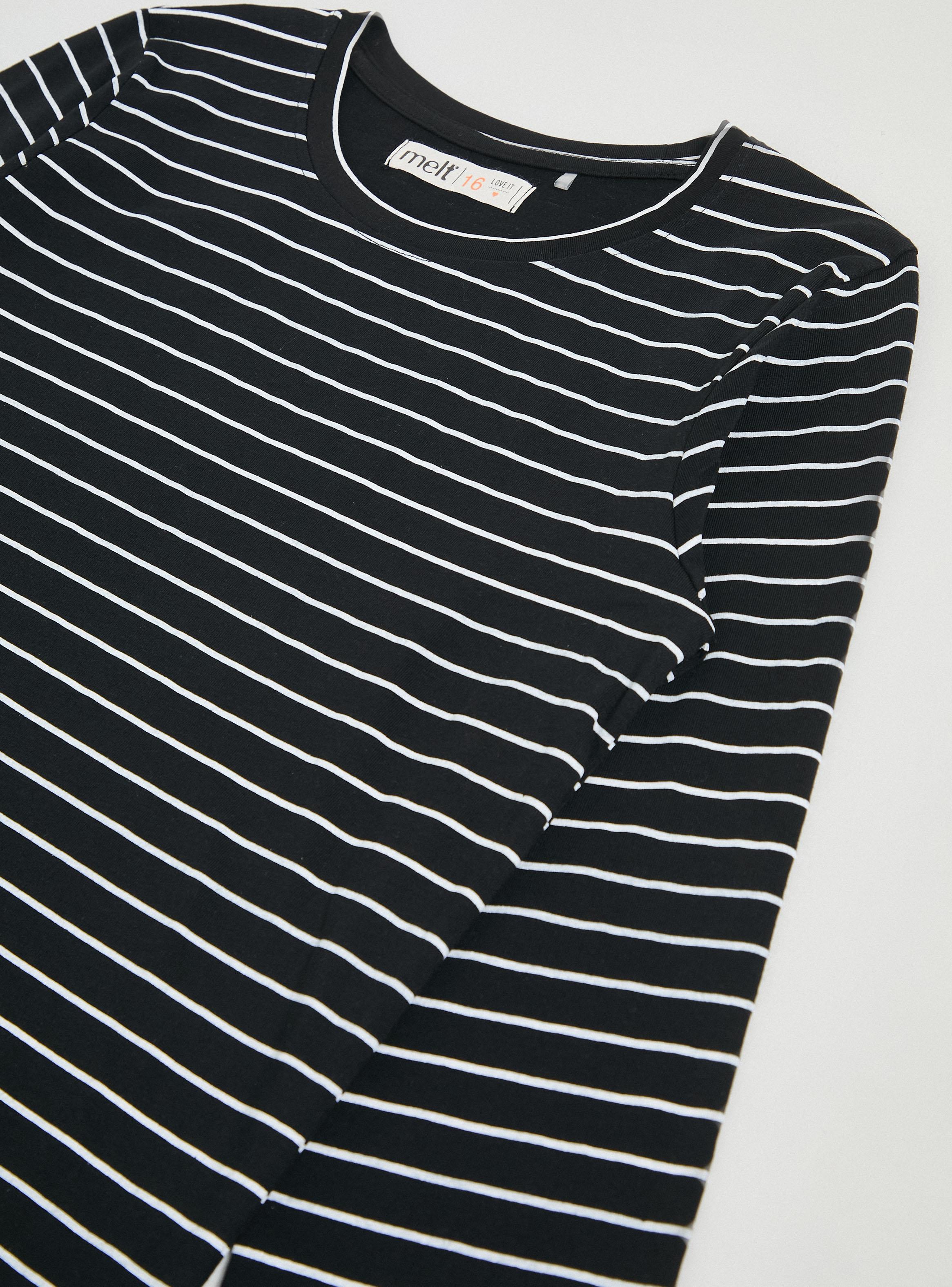 Polera Rayas con Terminación Irregular-3