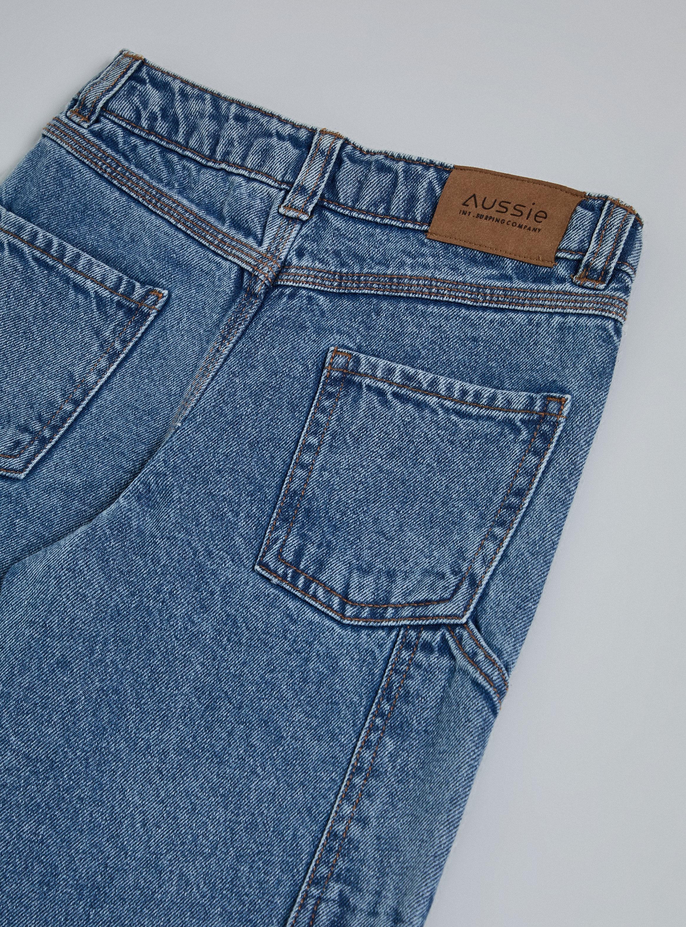 Jeans Diseño Carpintero con Detalle en Pierna-2