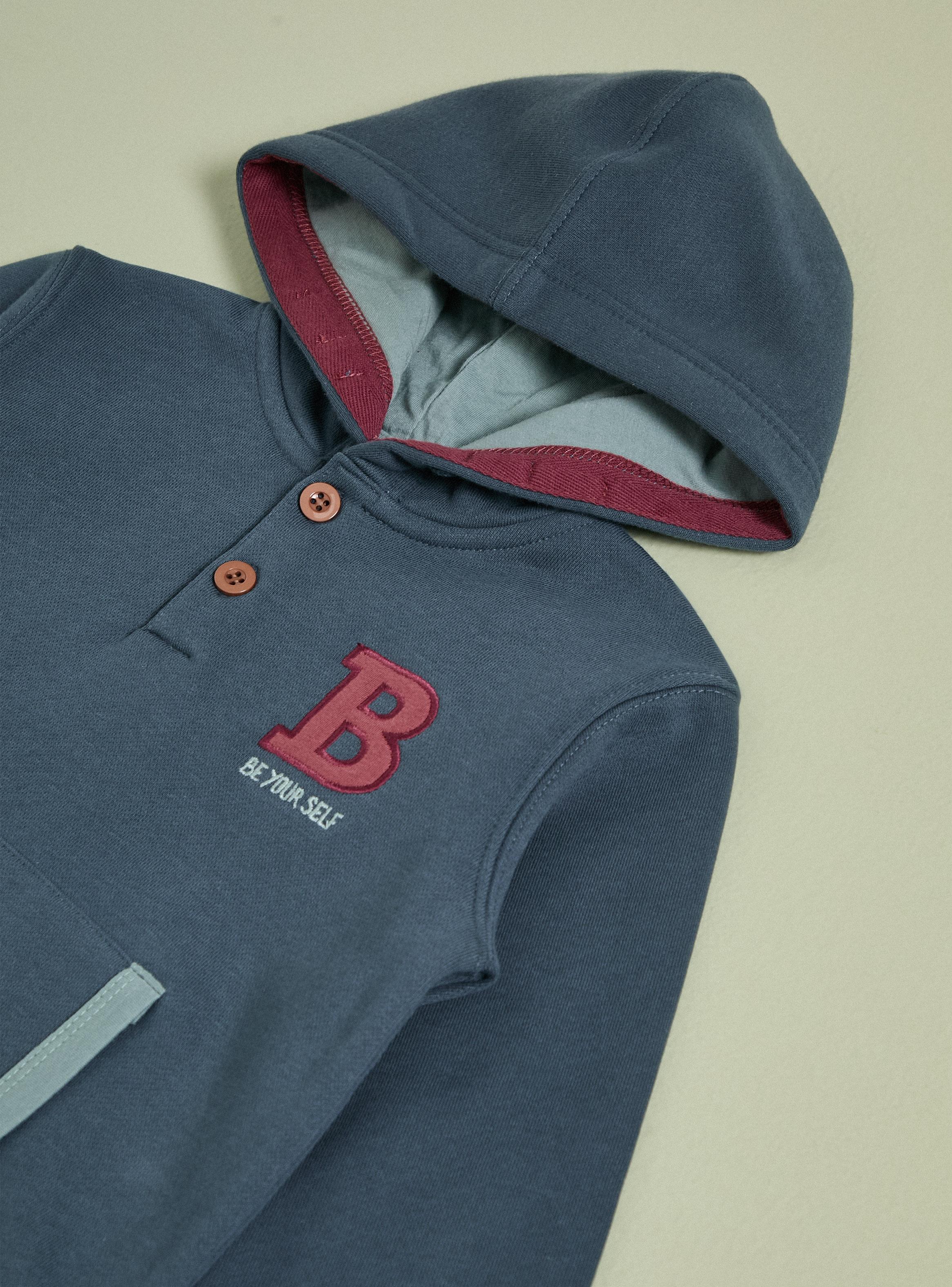 Polerón Bloques de Color con Capucha-2