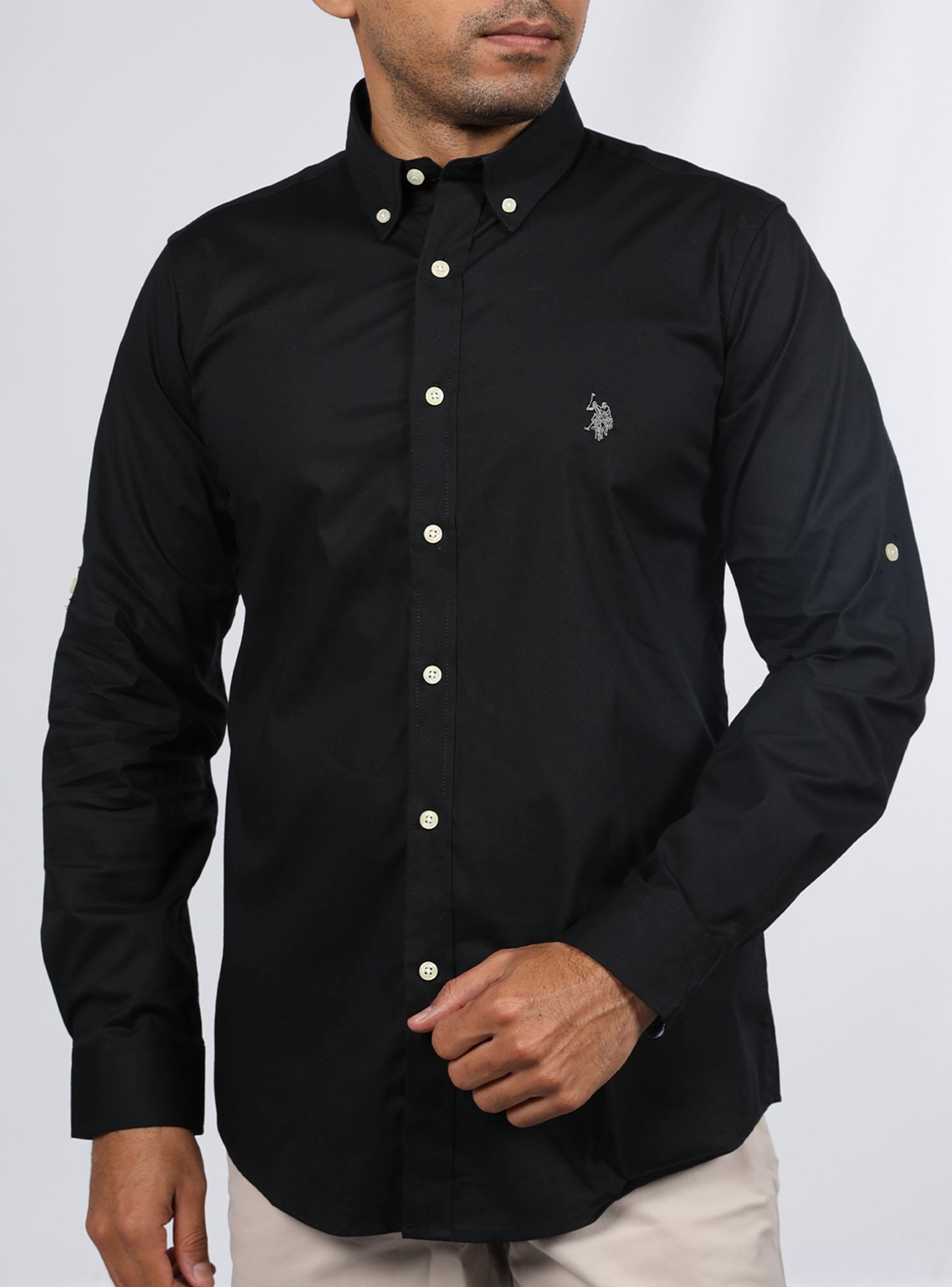 Camisa Botón de Algodón-0