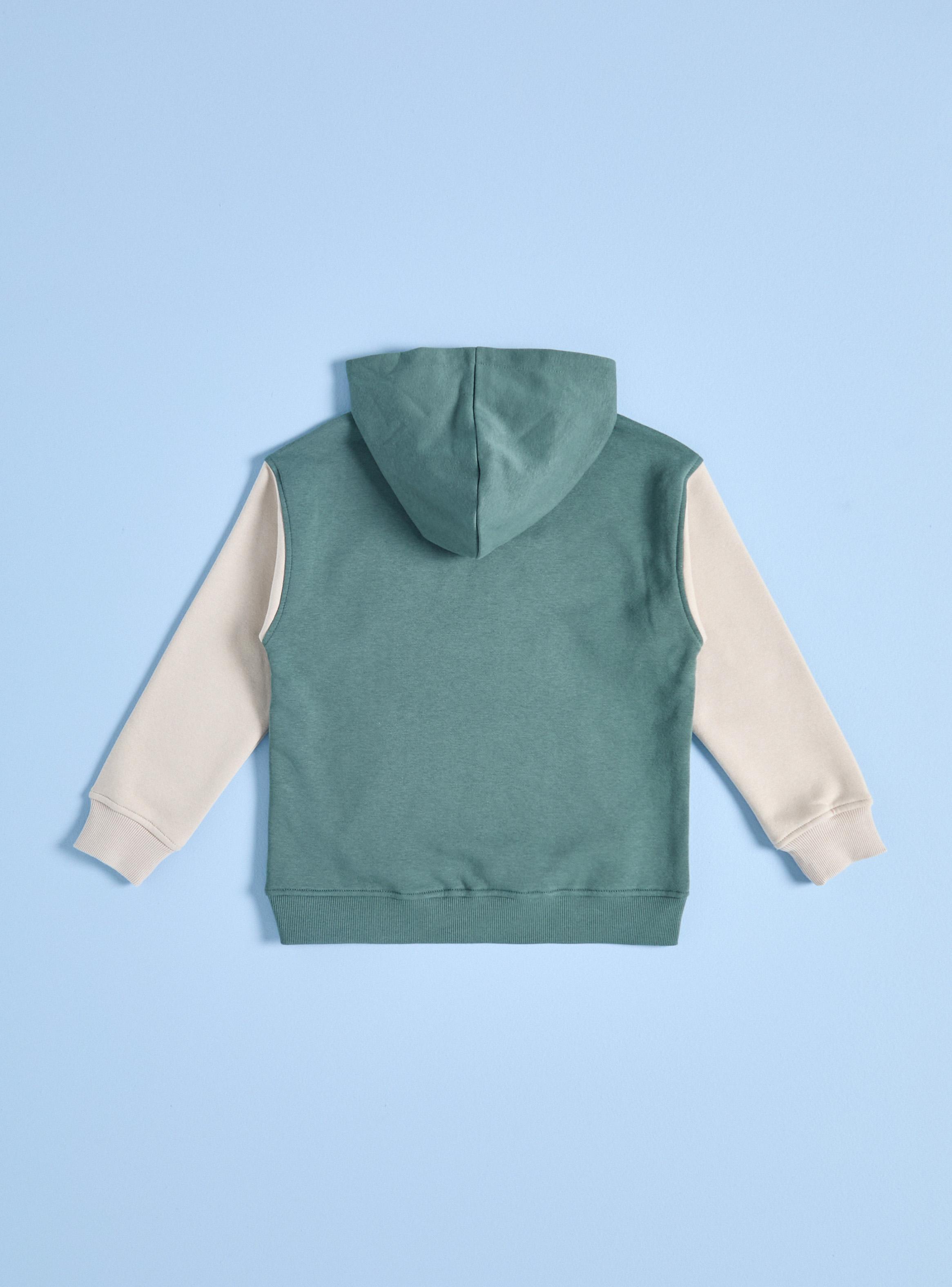 Polerón Bicolor con Textura Toalla-2