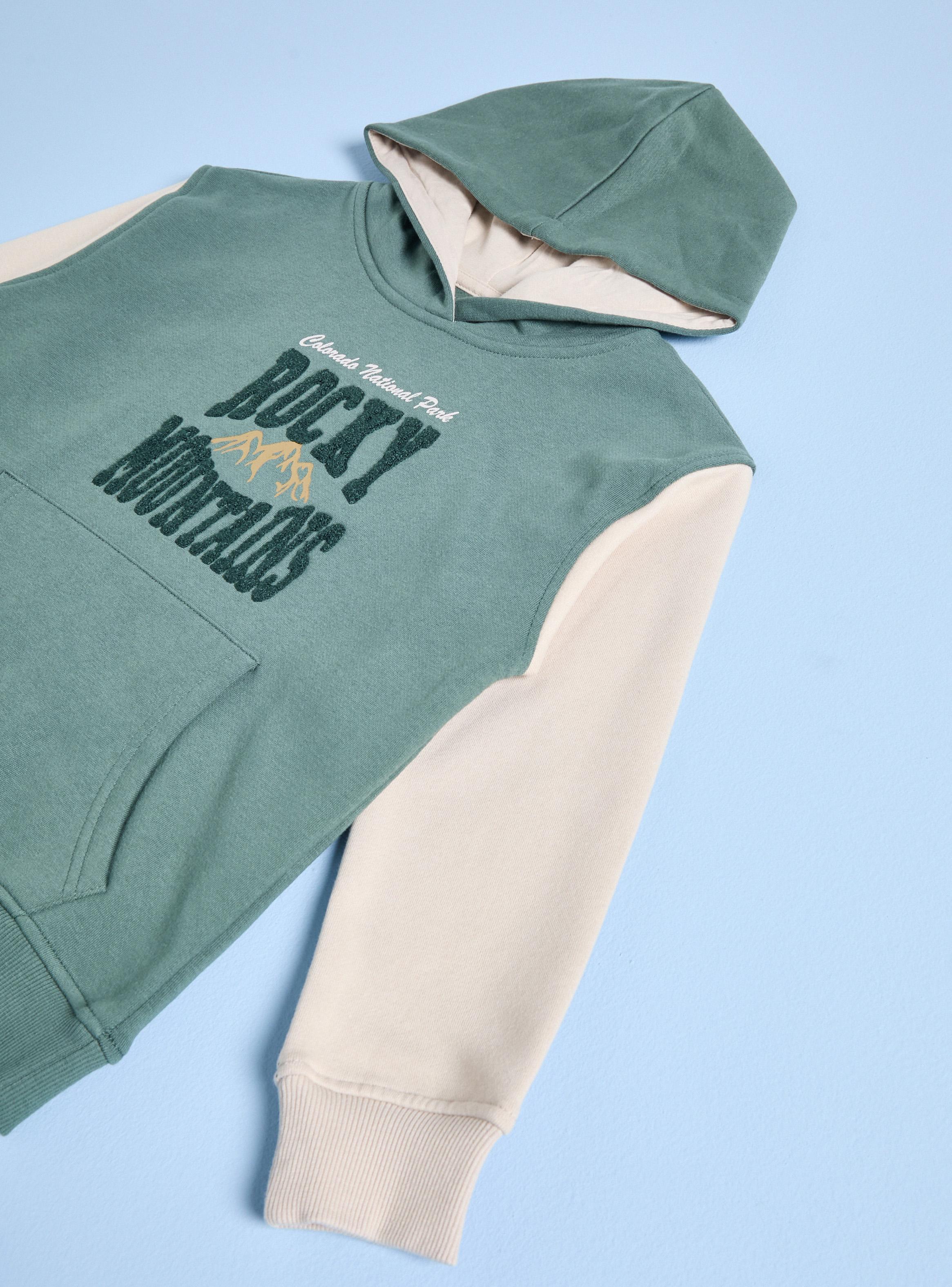 Polerón Bicolor con Textura Toalla-3