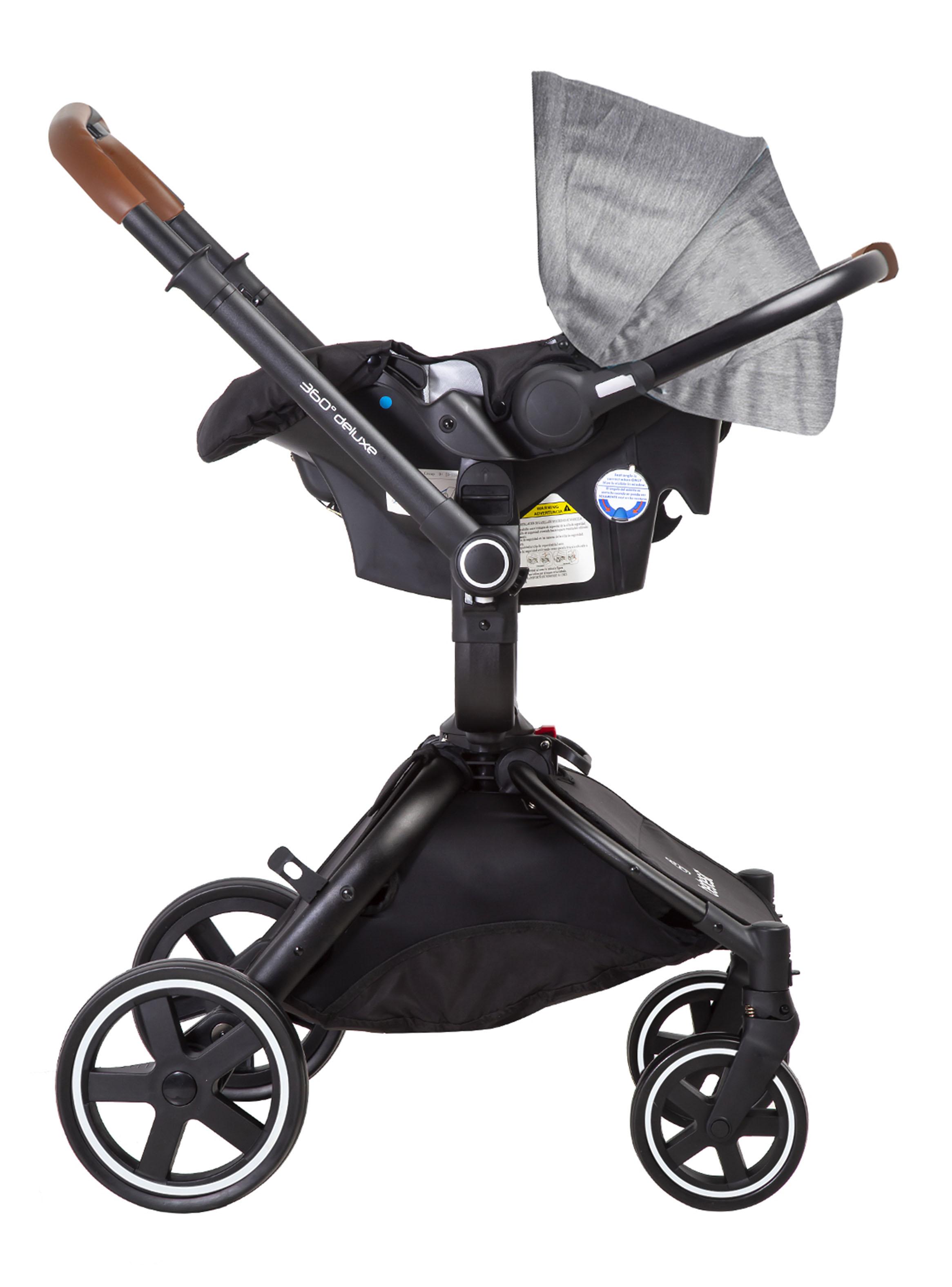 Coche Travel System Deluxe 360° Sx Gris Bebesit-3