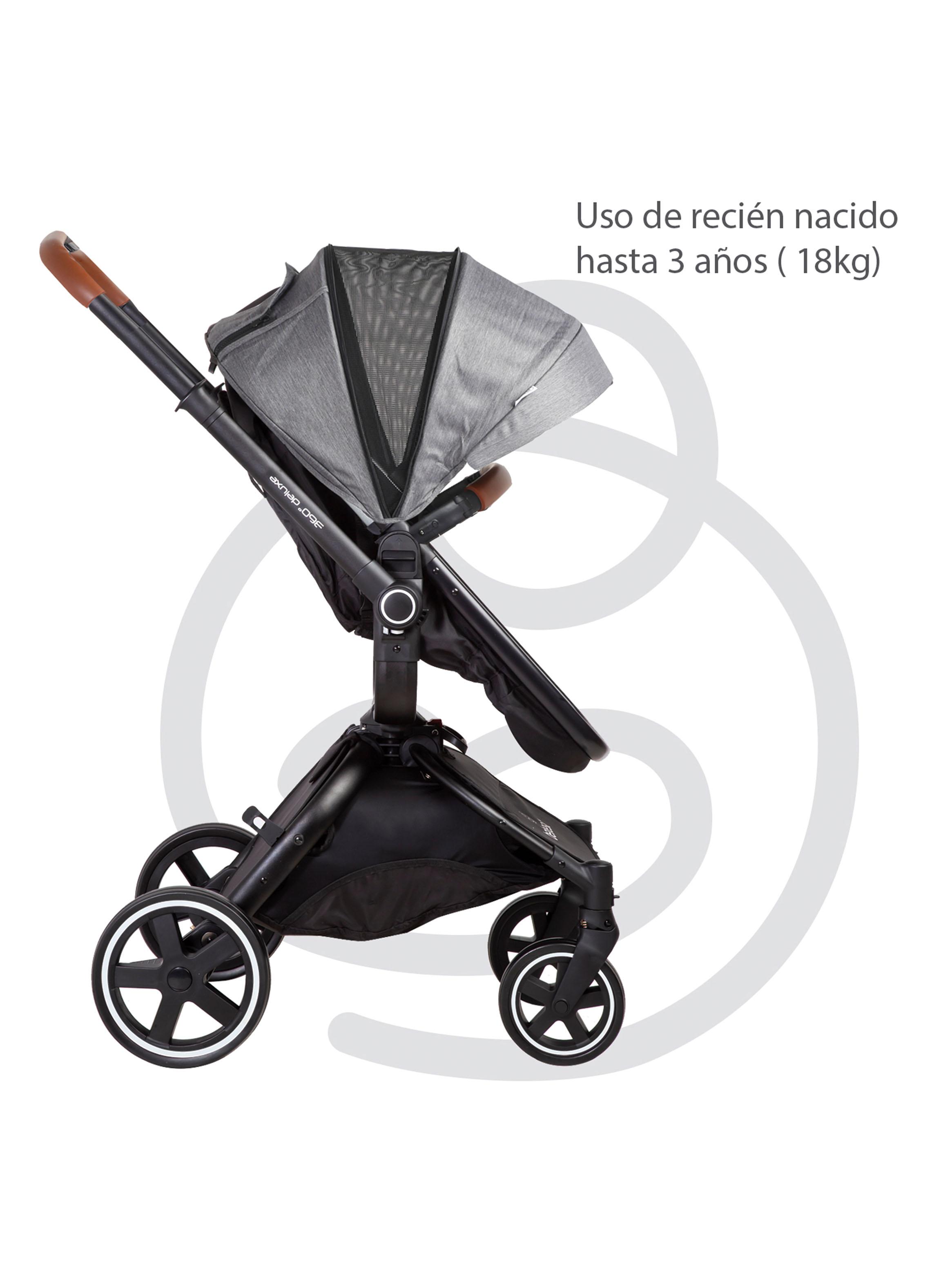 Coche Travel System Deluxe 360° Sx Gris Bebesit-5