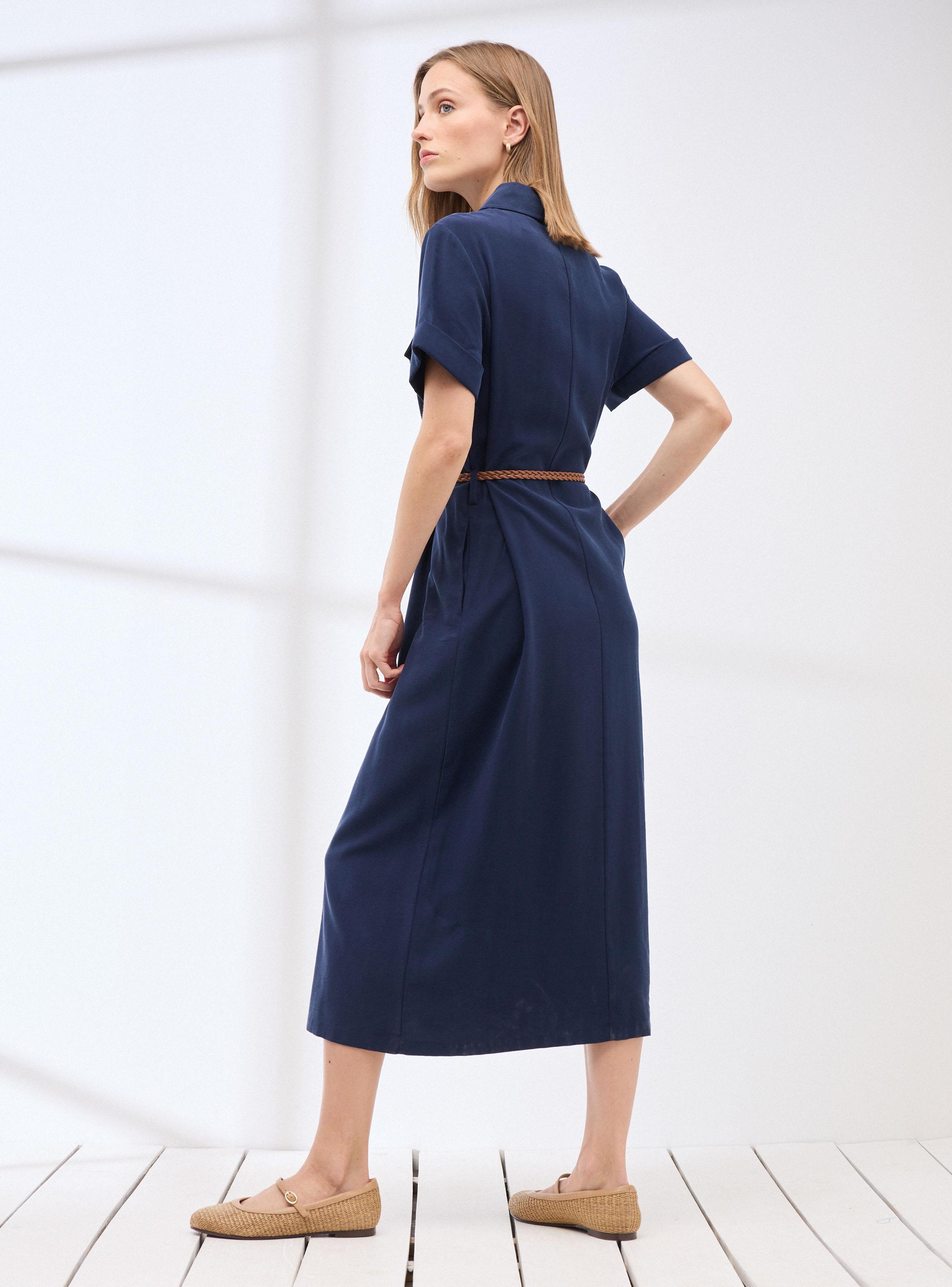 Vestido Camisero con Cinturón-5