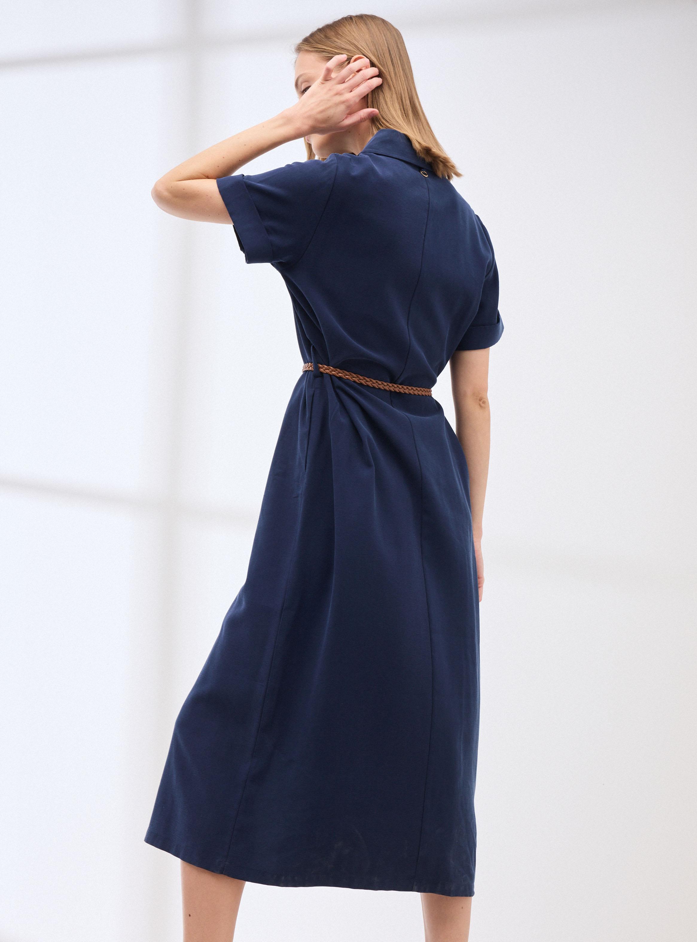 Vestido Camisero con Cinturón-1