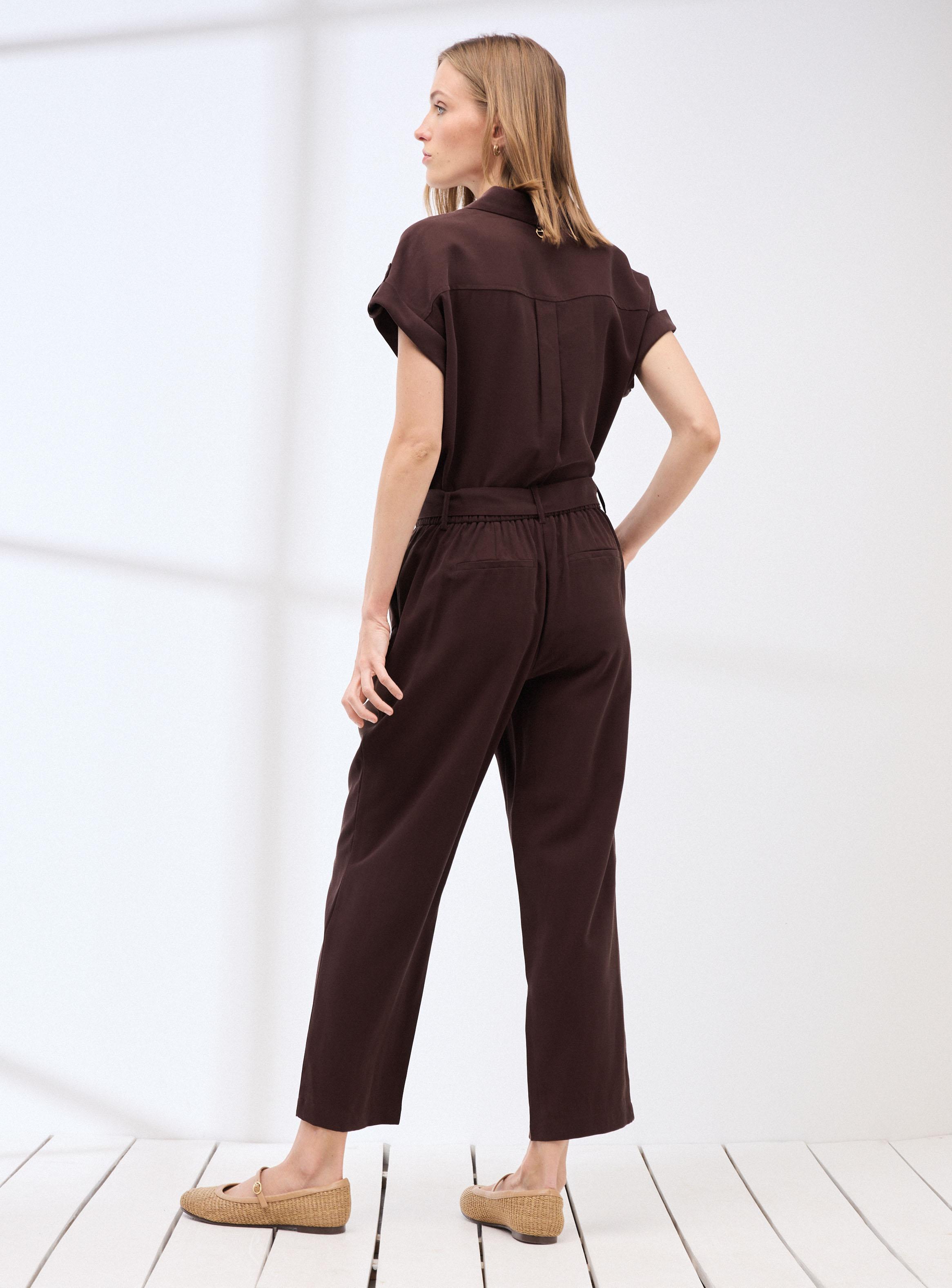 Pantalón Fluido con Cintura Elasticada y Lazo-5