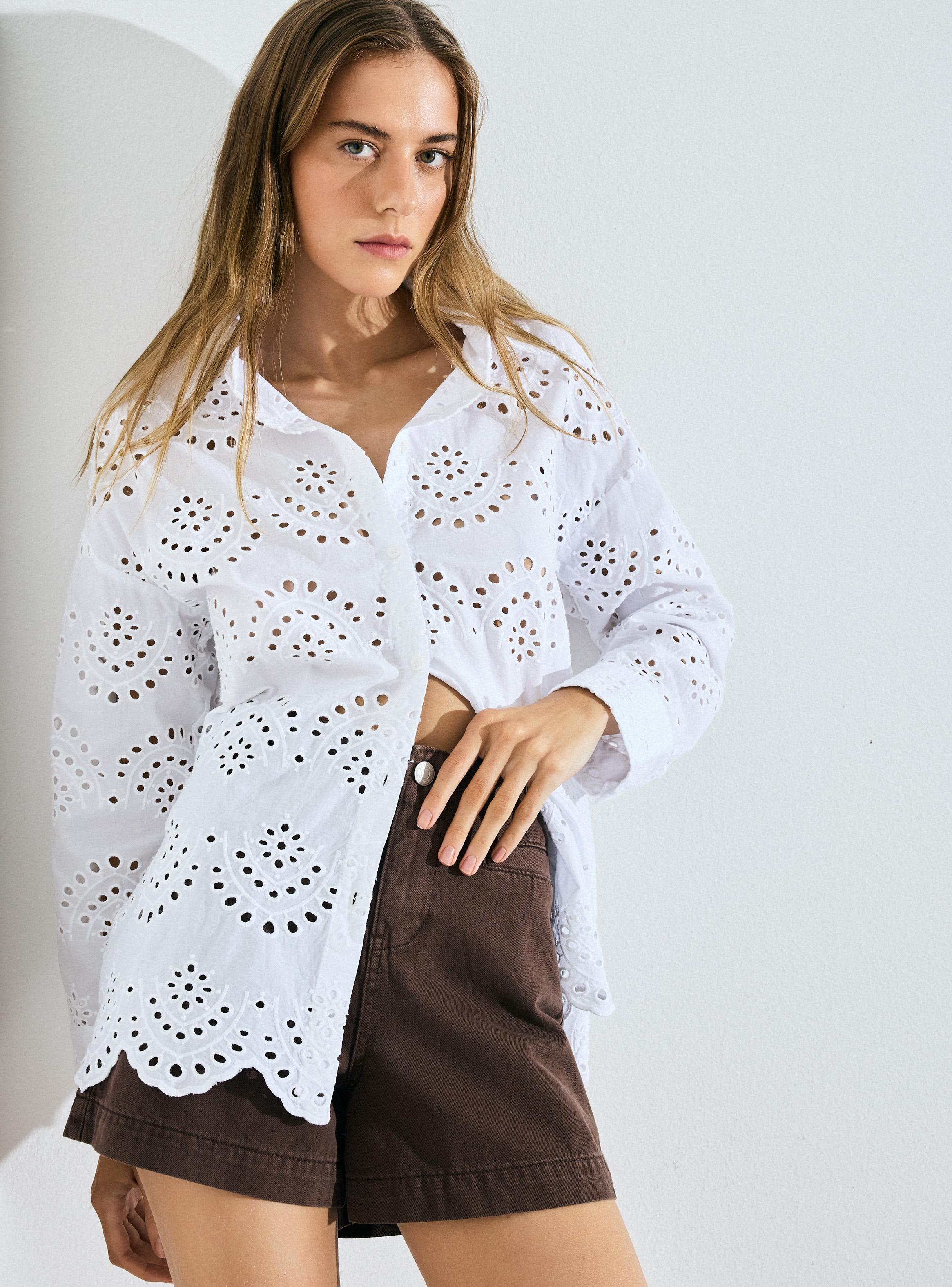 Blusa Camisera Broderie-3