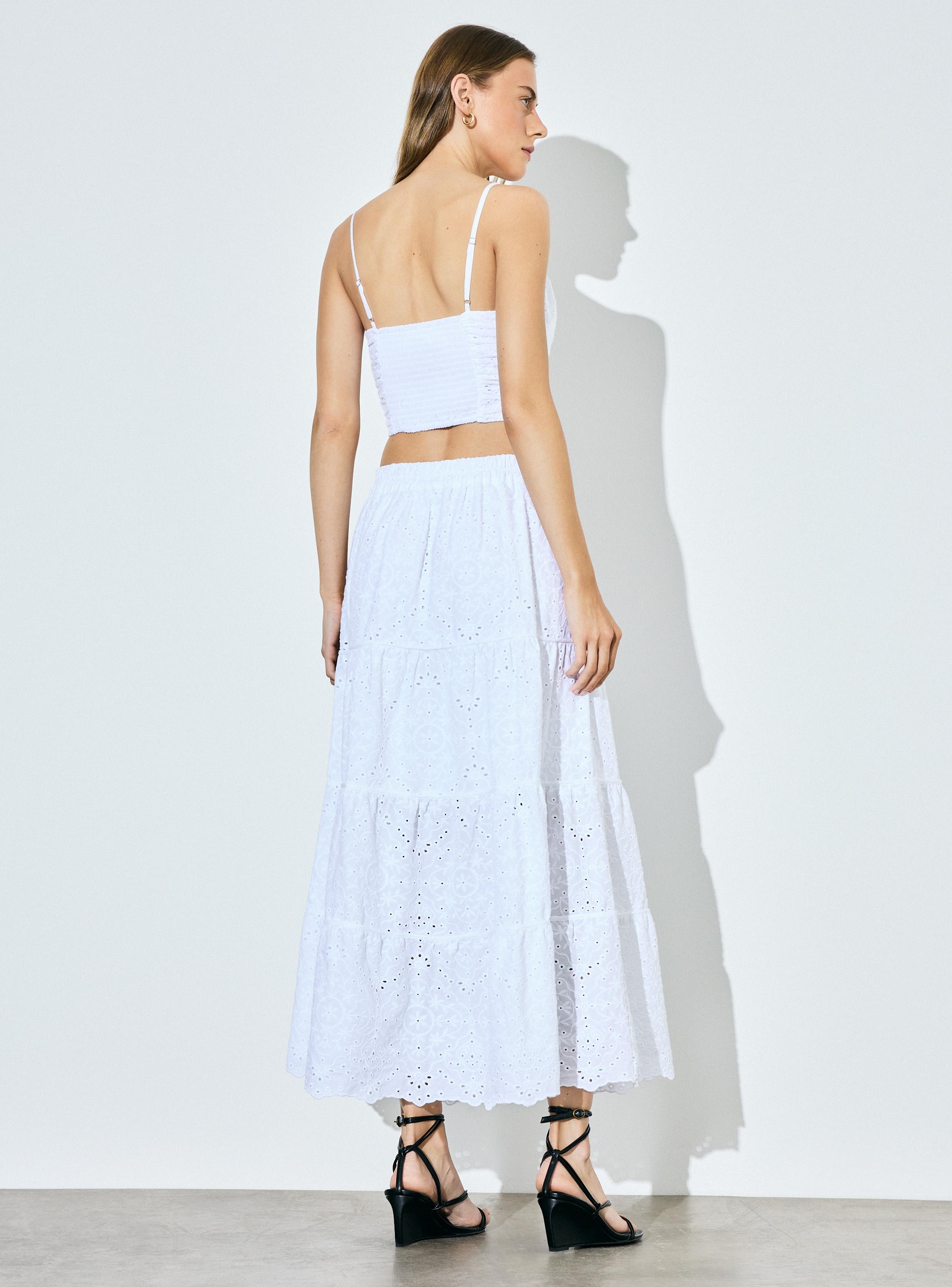 Blusa Pabilos Broderie con Panal de Abeja-5