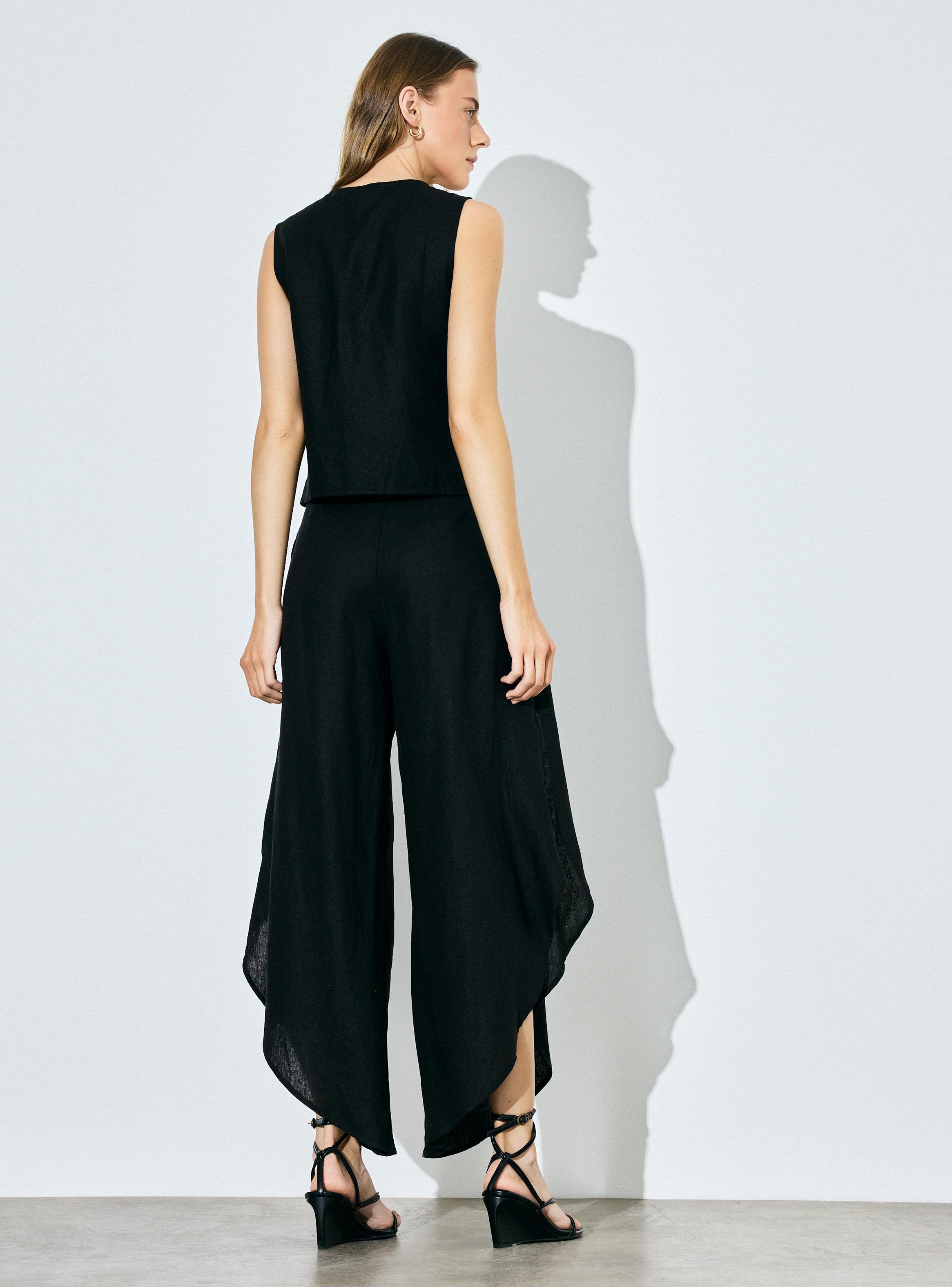 Blusa Broderie sin Mangas con Amarra Frontal-5