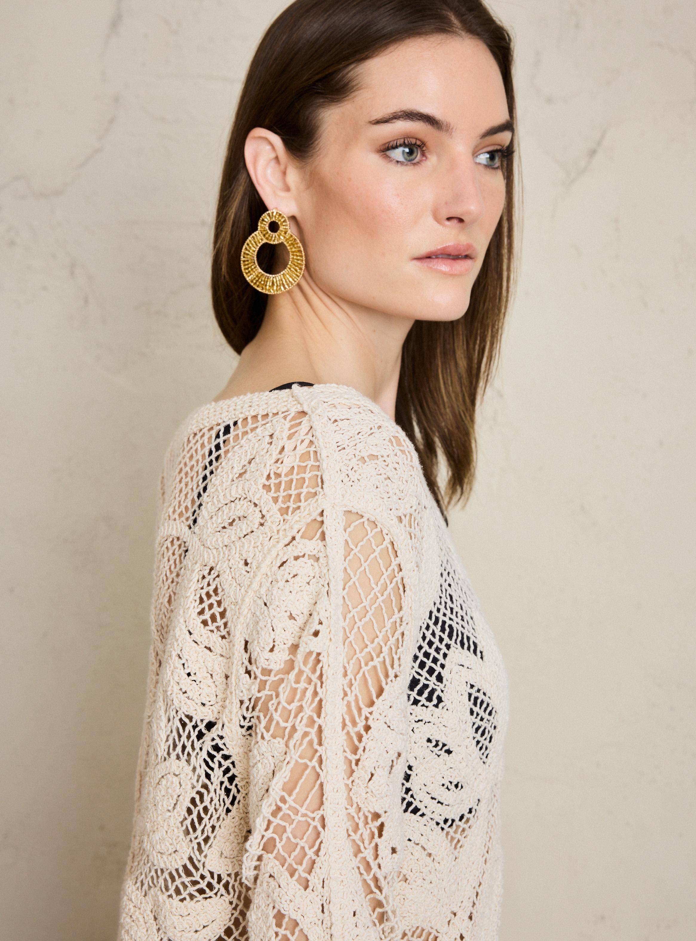 Chaleco Tejido Tipo Macramé-3